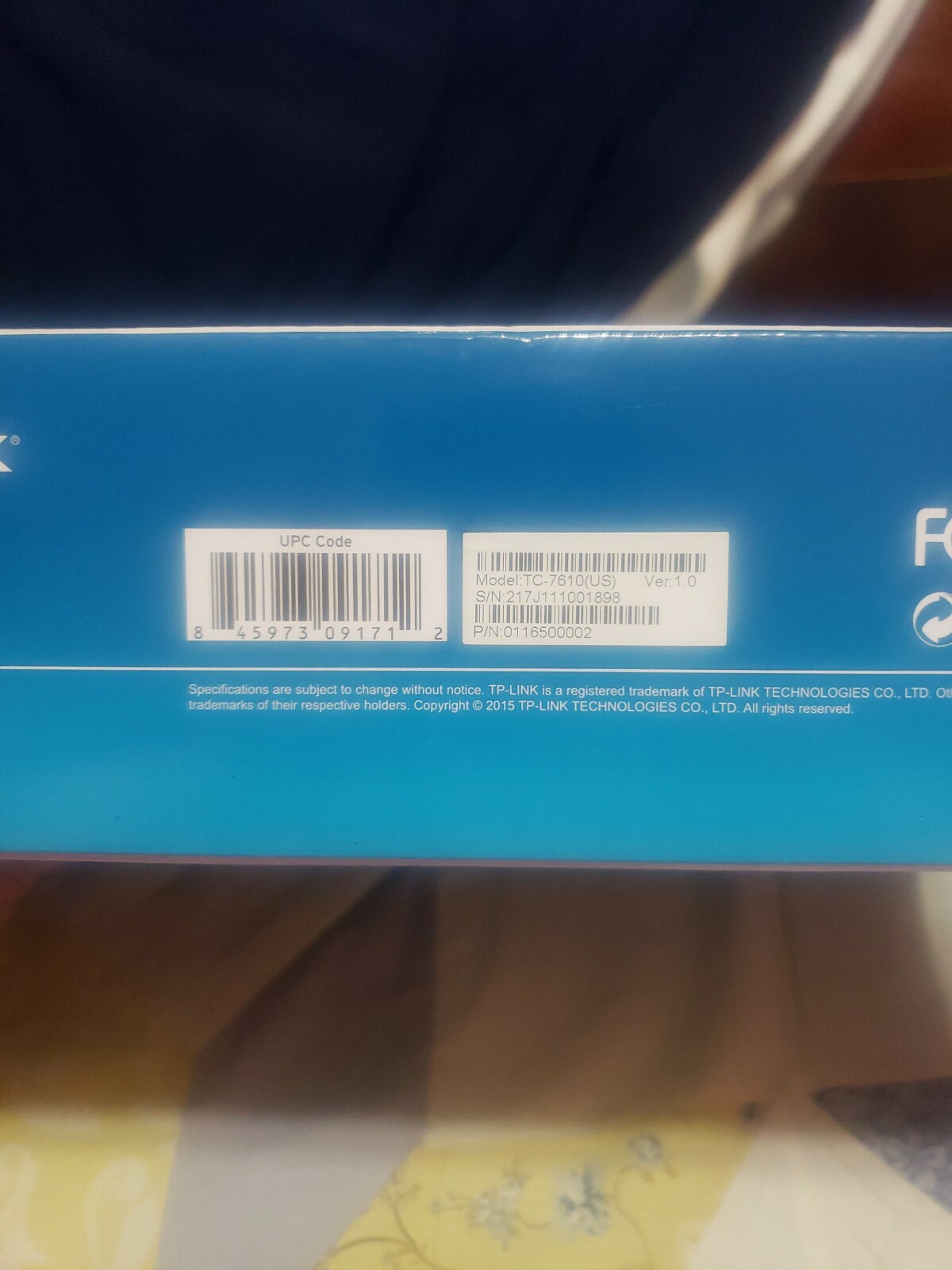 TP-Link DOCSIS 3.0 High Speed Cable Modem TC-7610 Gigabit 8×4 Gaming Streaming
