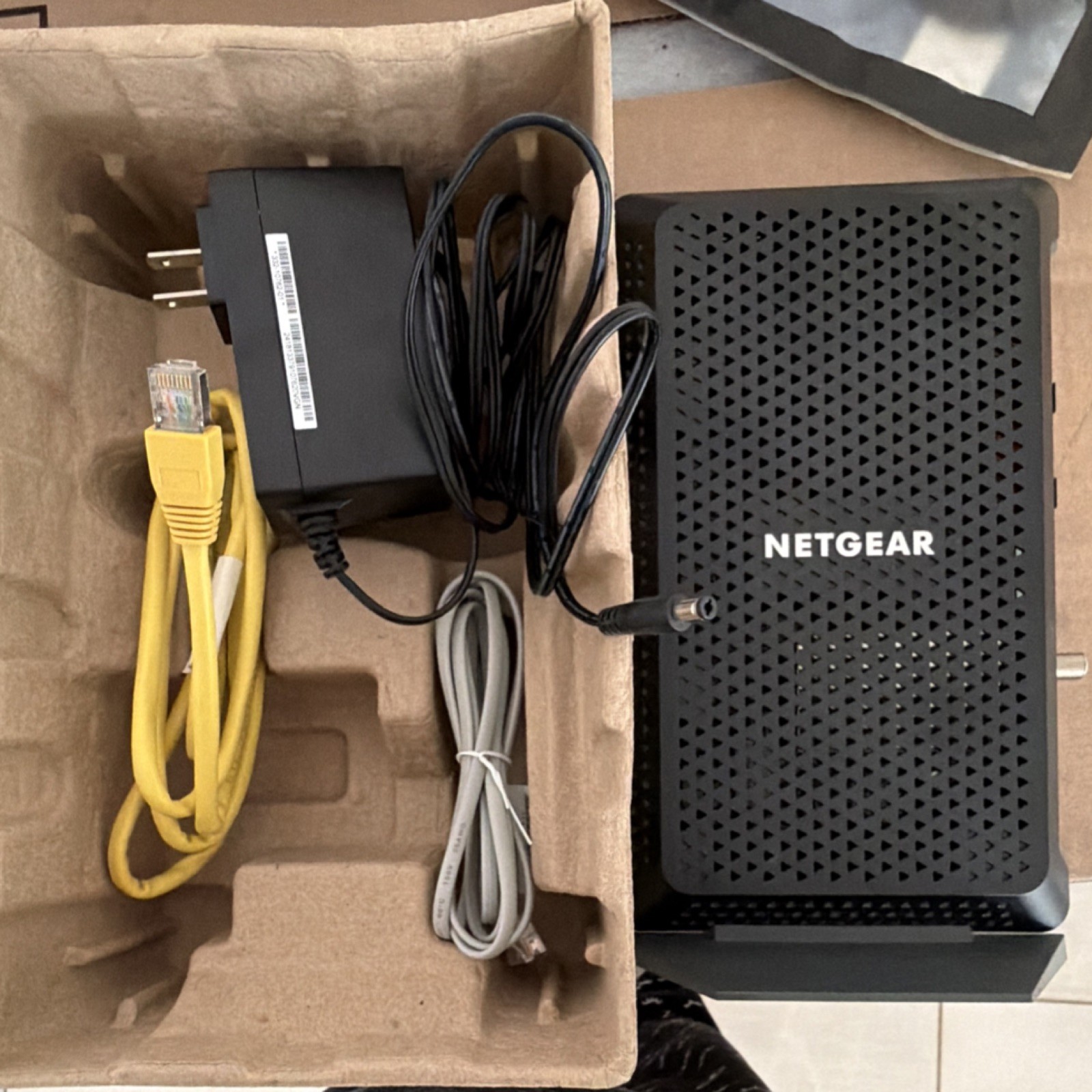 NETGEAR CM1150V DOCSIS 3.1 Voice Cable Modem 1Gbps w/ Power Adapter