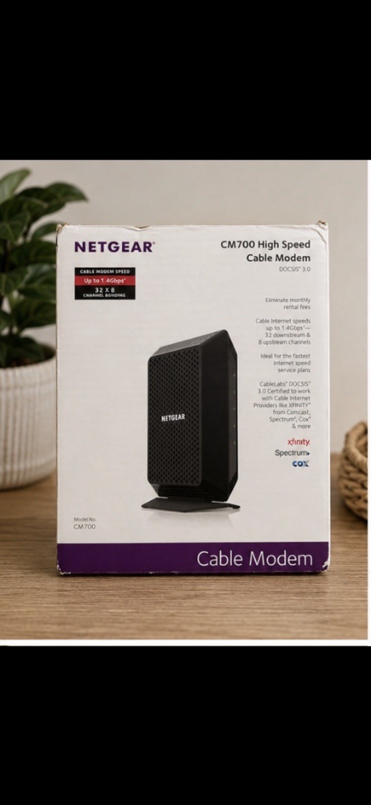 NETGEAR CM700 High Speed Cable Modem Docsis 3.0 New Open Box
