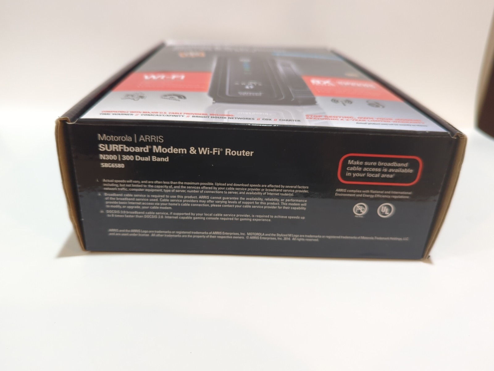 Motorola SBG6580 DOCSIS 3.0 Wireless Cable Modem Router Gateway.