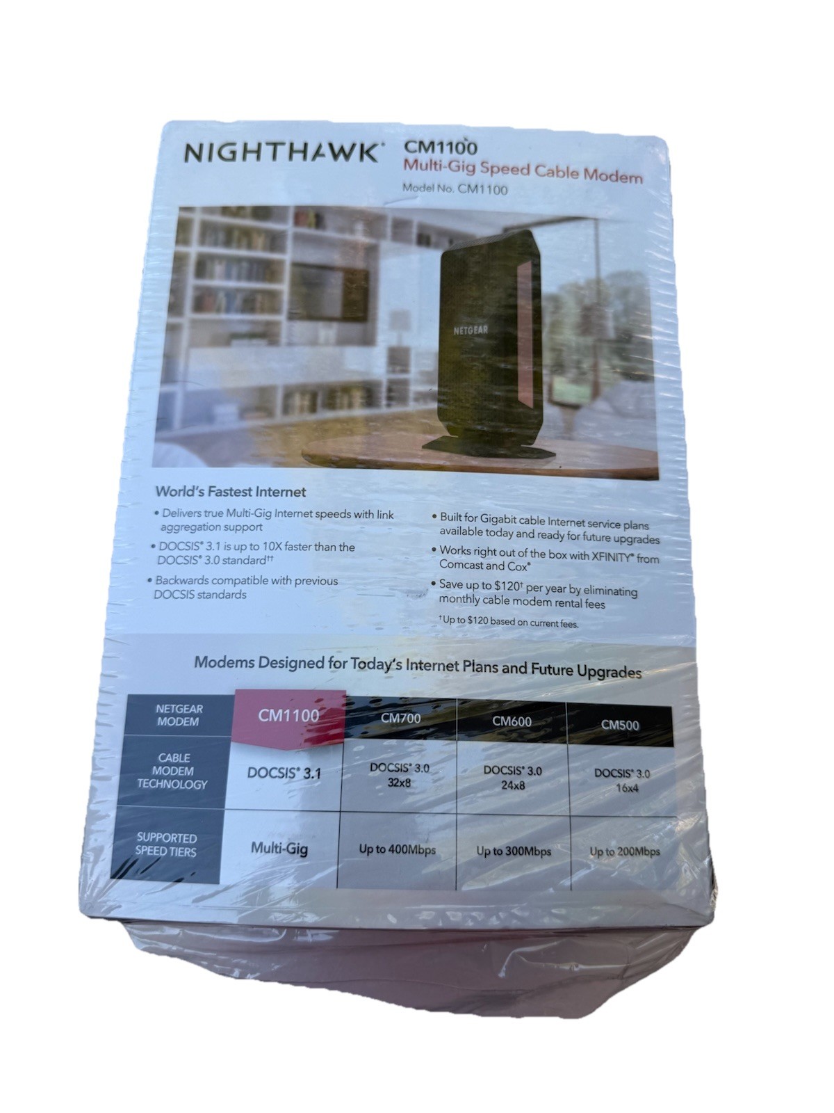 NETGEAR Nighthawk CM1100 DOCSIS 3.1 Multi-Gig Cable Modem Tested Working
