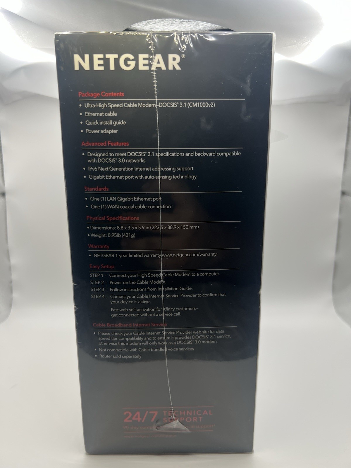 NETGEAR CM1000 Ultra-High Speed Cable Modem (CM1000-100NAS)… FREE S&H!