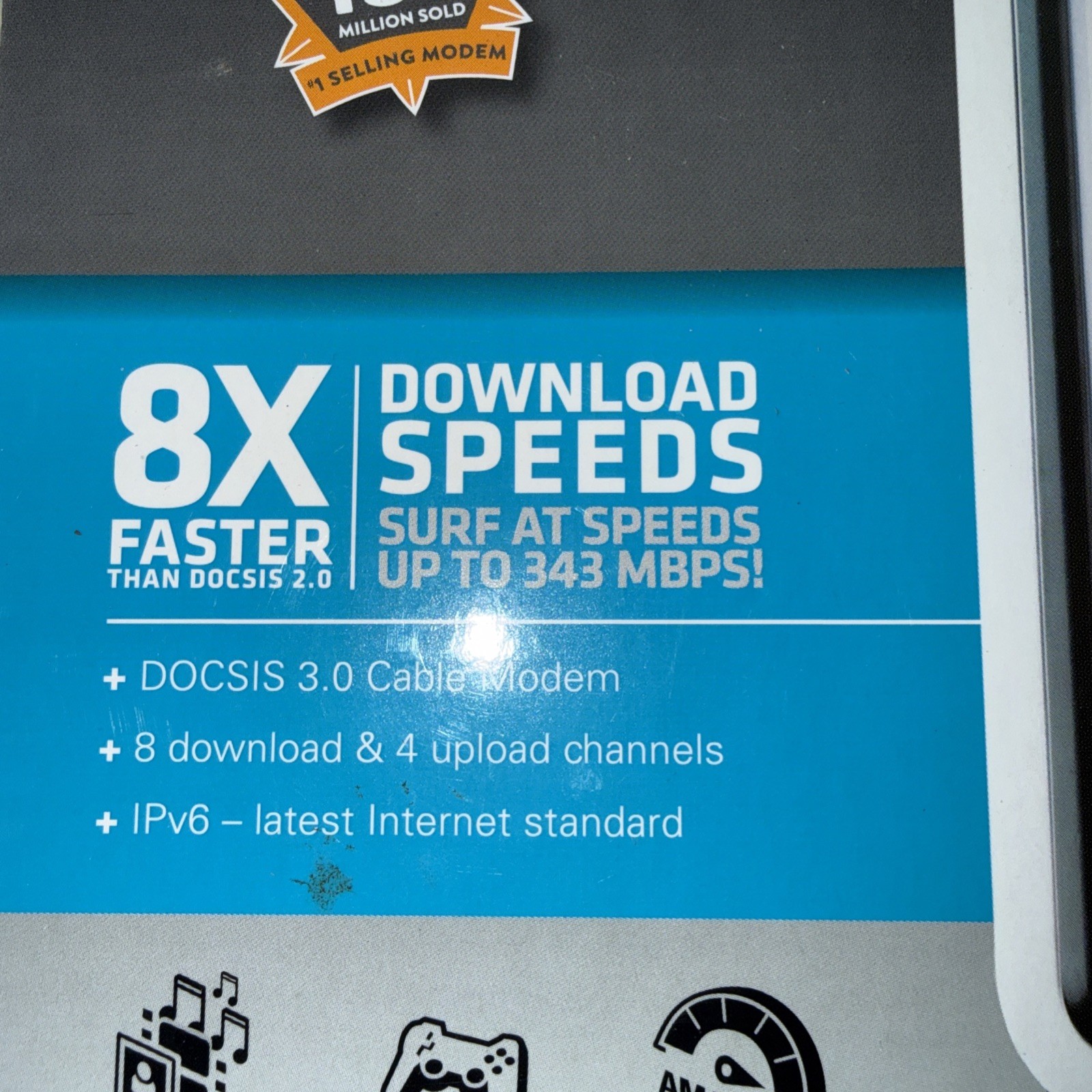 Arris SURFboard Cable Modem SB6141 DOCSIS 3.0 Open Box