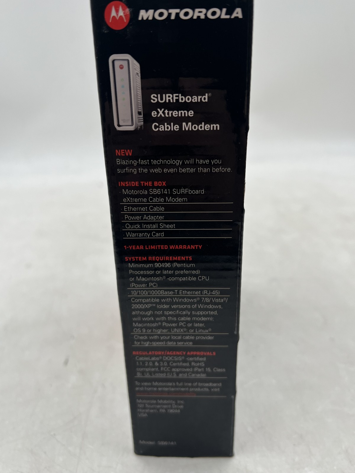 Arris Motorola SURFboard eXtreme Cable Modem SB6141 White Free Shipping