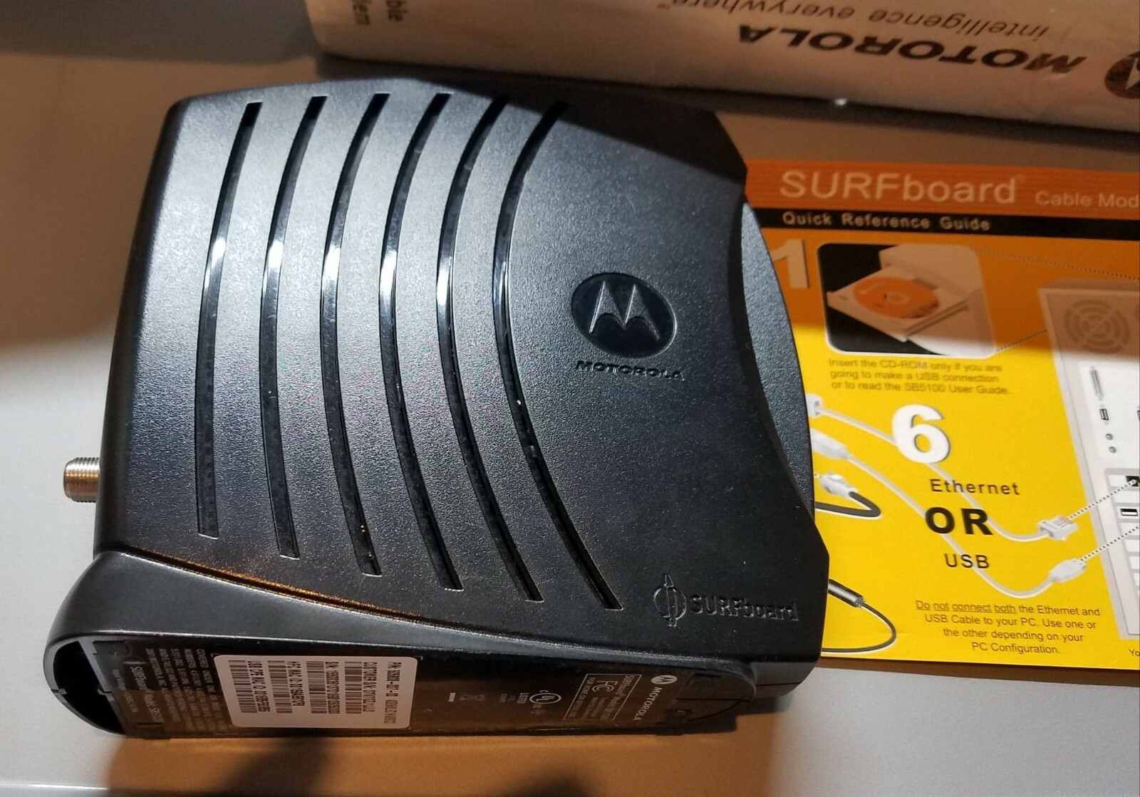 Motorola SURFboard Model# SB5120 Cable/Ethernet/USB Modem