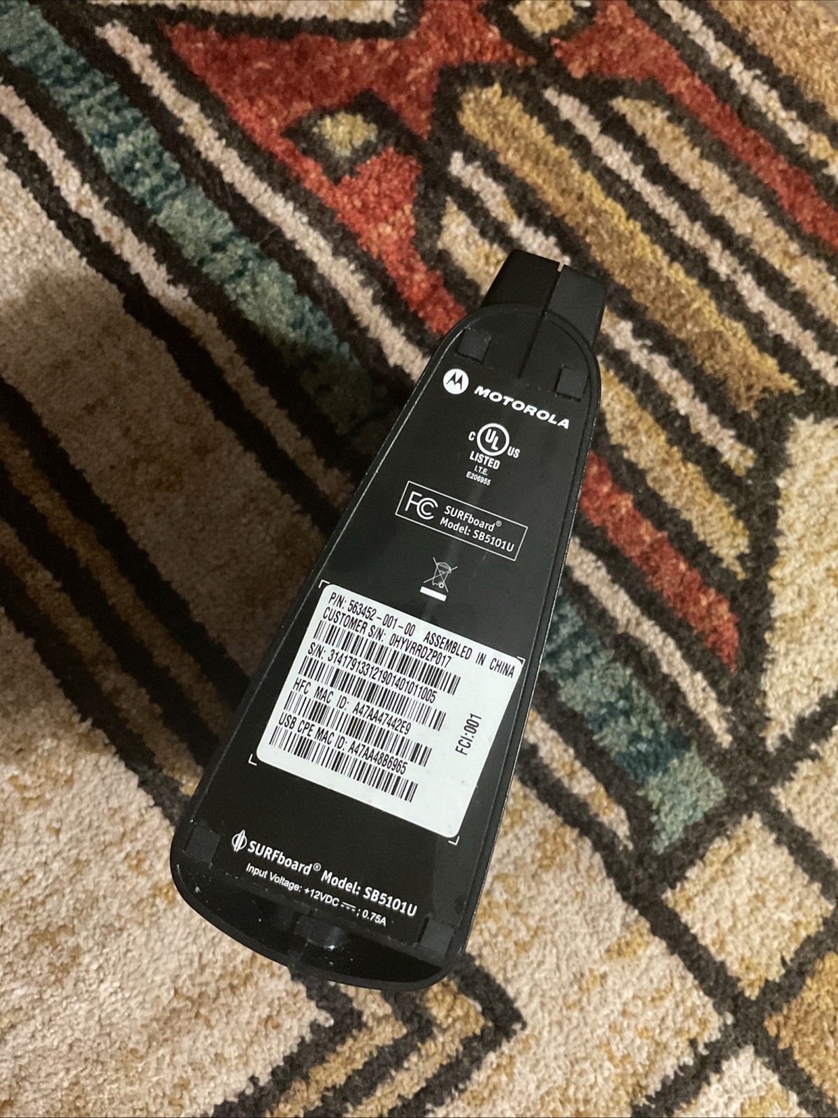Motorola SURFboard SB5101 (SB515290-087-00) 38 Mbps