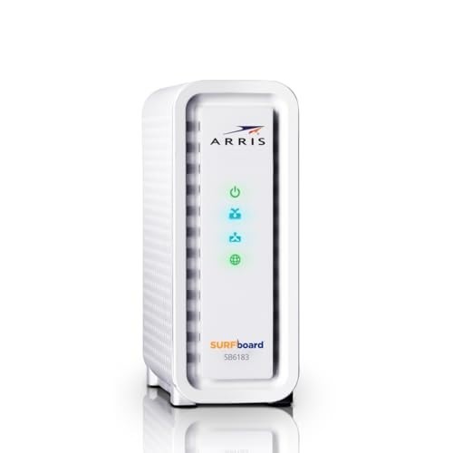 Fast DOCSIS 3.0 Cable Modem, 16×4 Gigabit, 1 Gbps Port, 400 Mbps Speed, Renewed