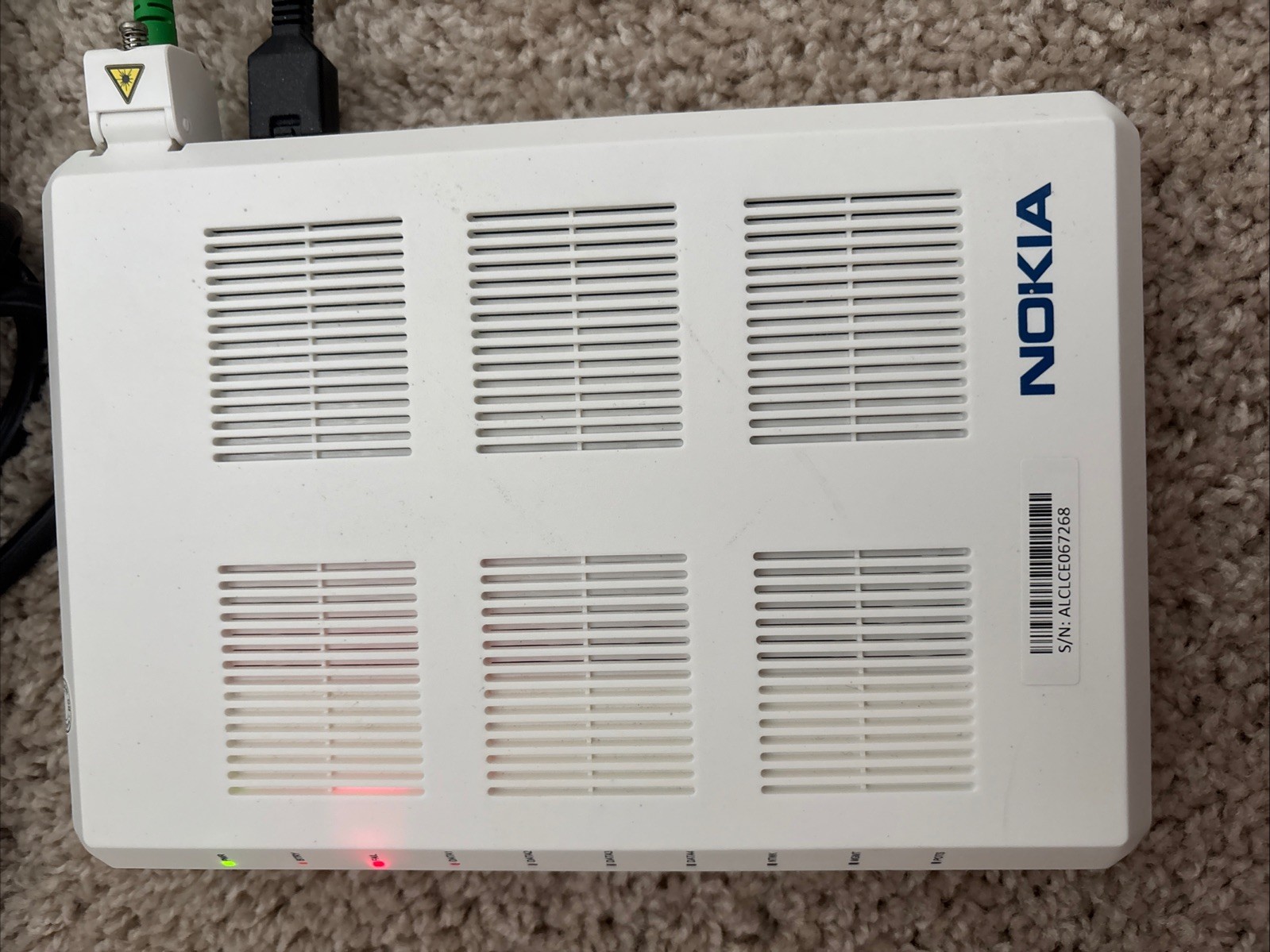 Nokia G-240G-A Fiber Optic Modem for Home or Business