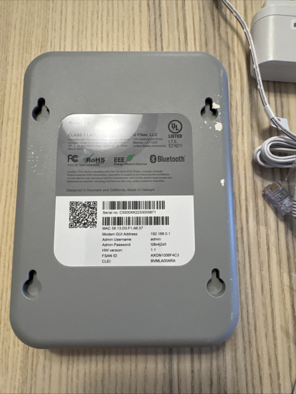 Quantum Fiber C5500XK High Performance Modem Kit C5510XK