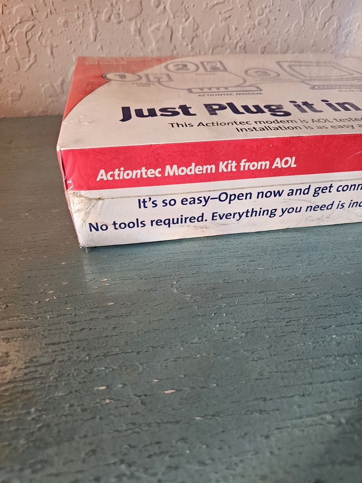 Vintage New/Old Stock Actiontec AOL Dial-Up Modem Kit, Factory Sealed