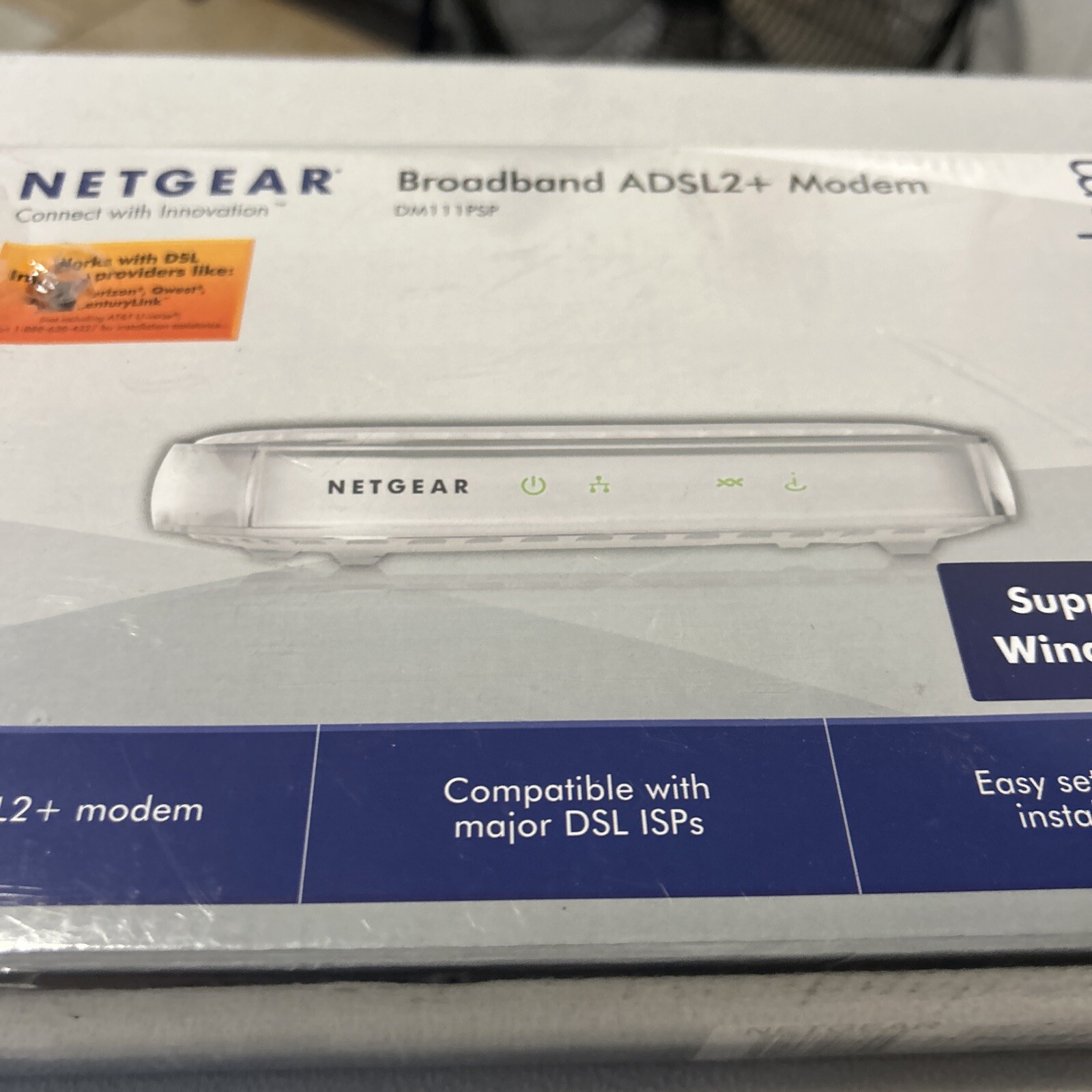 Netgear Broadband ADSL2+ Modem – DM111PSP with Power Supply In Box