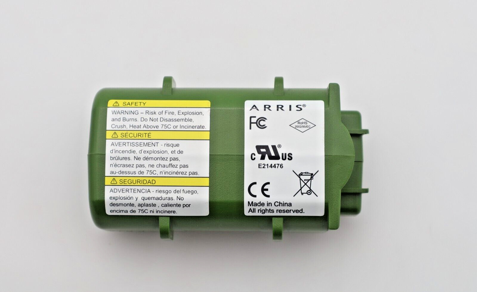 ARRIS Touchstone BPB026S 8 Hours Telephone Cable Modem Backup Battery Green
