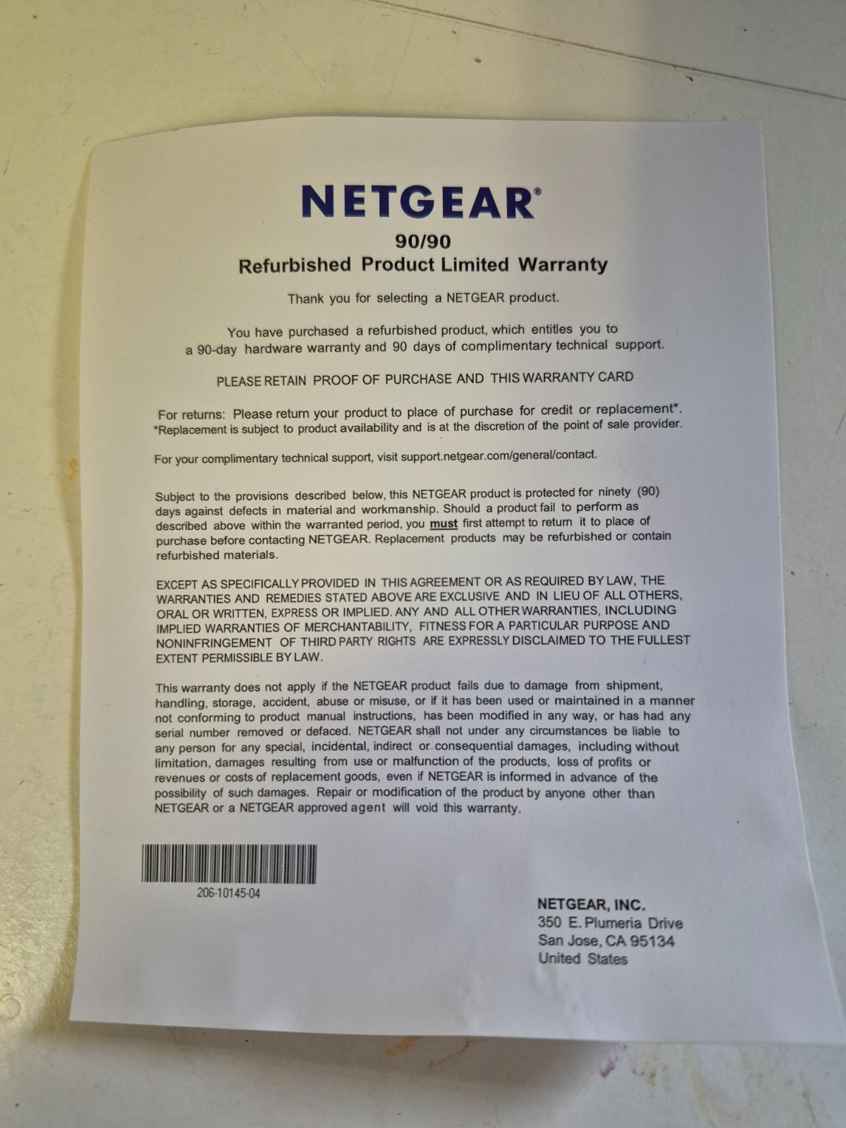 Netgear nighthawk cable modem router AC 1900 refurbished but never used or opene