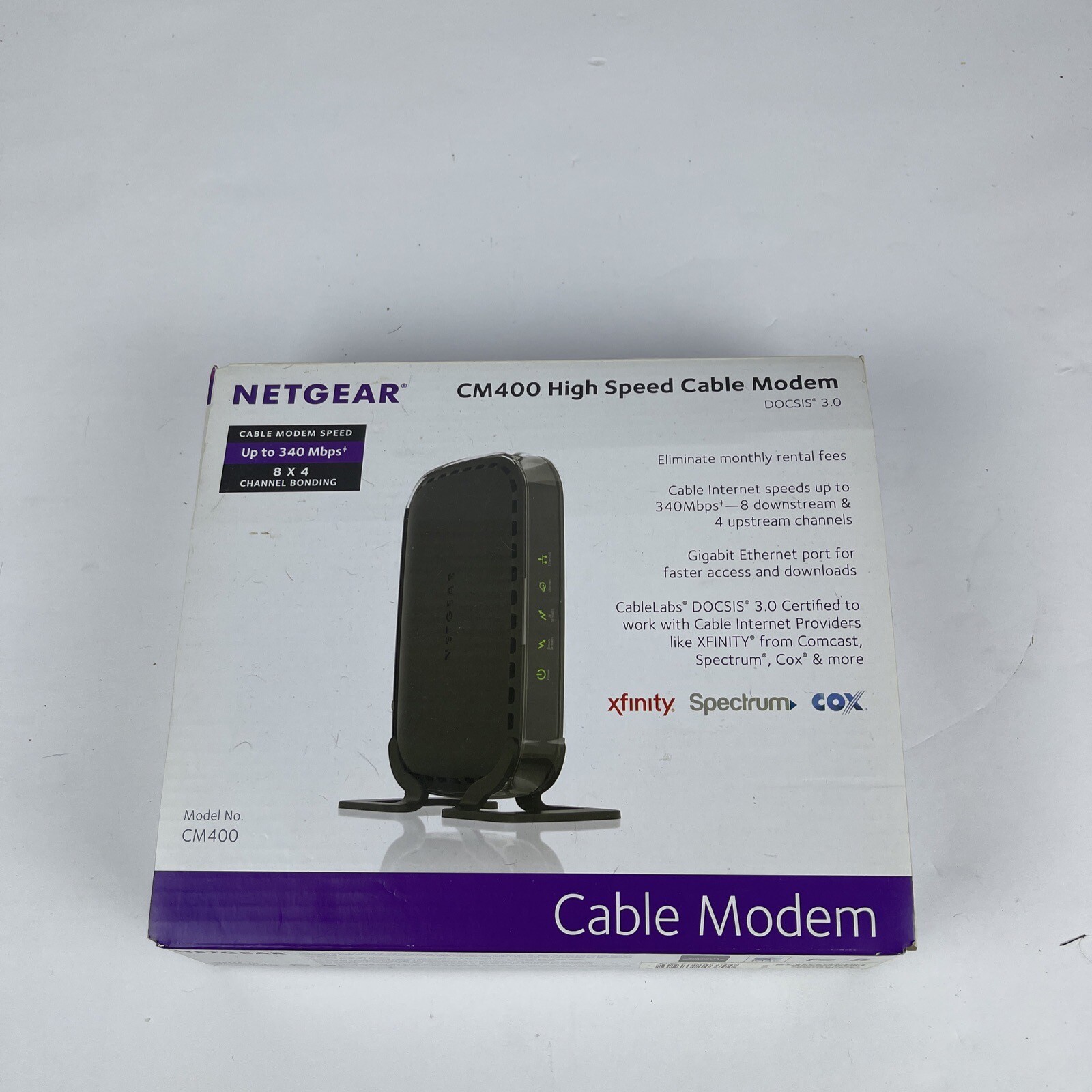 Netgear CM400 Docsis 3.0 Cable Modem New Open Box