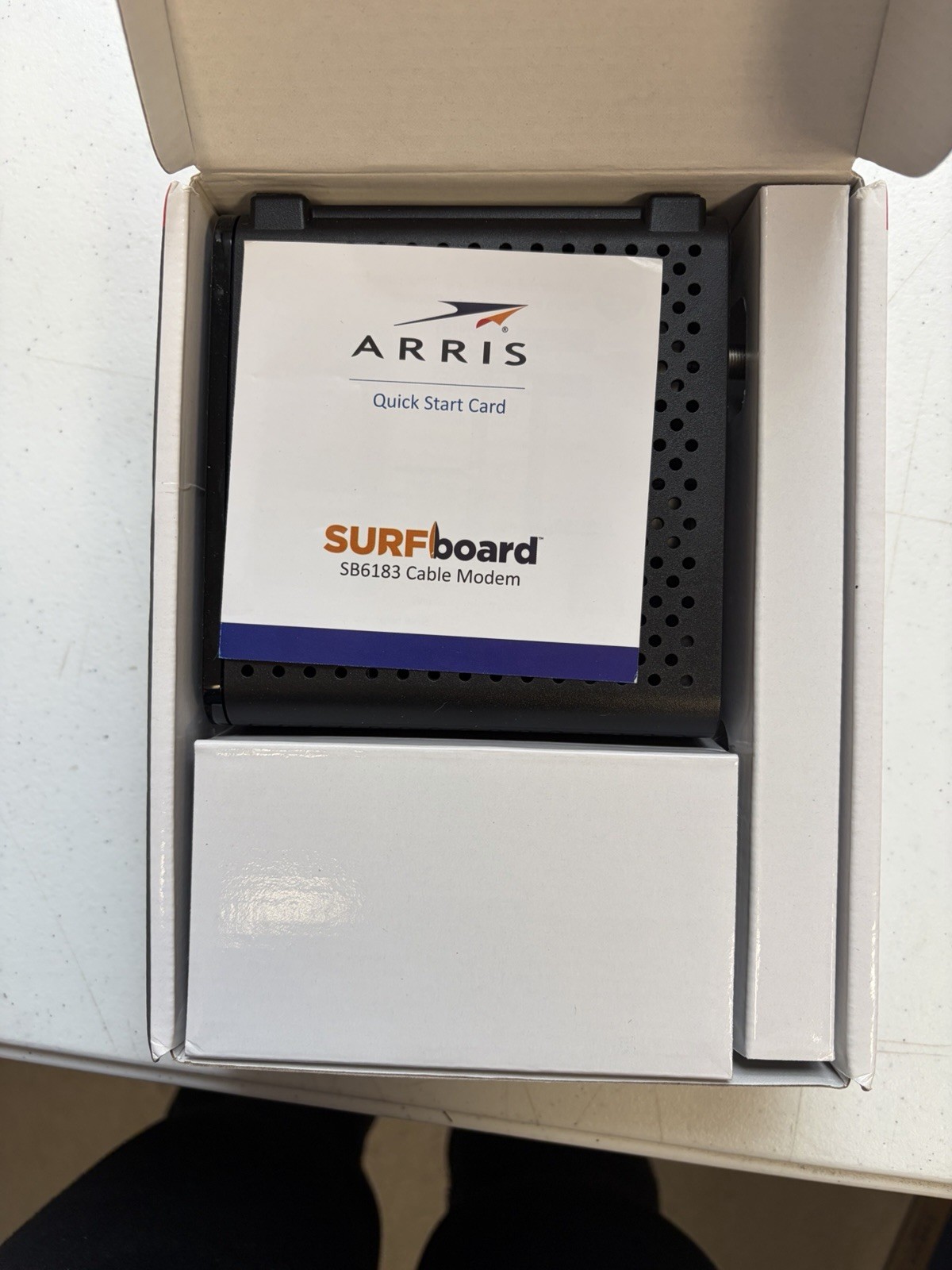 ARRIS MODEM: SURFboard® Cable Modem DOCSIS 3.0 & (SB6183) Never Used