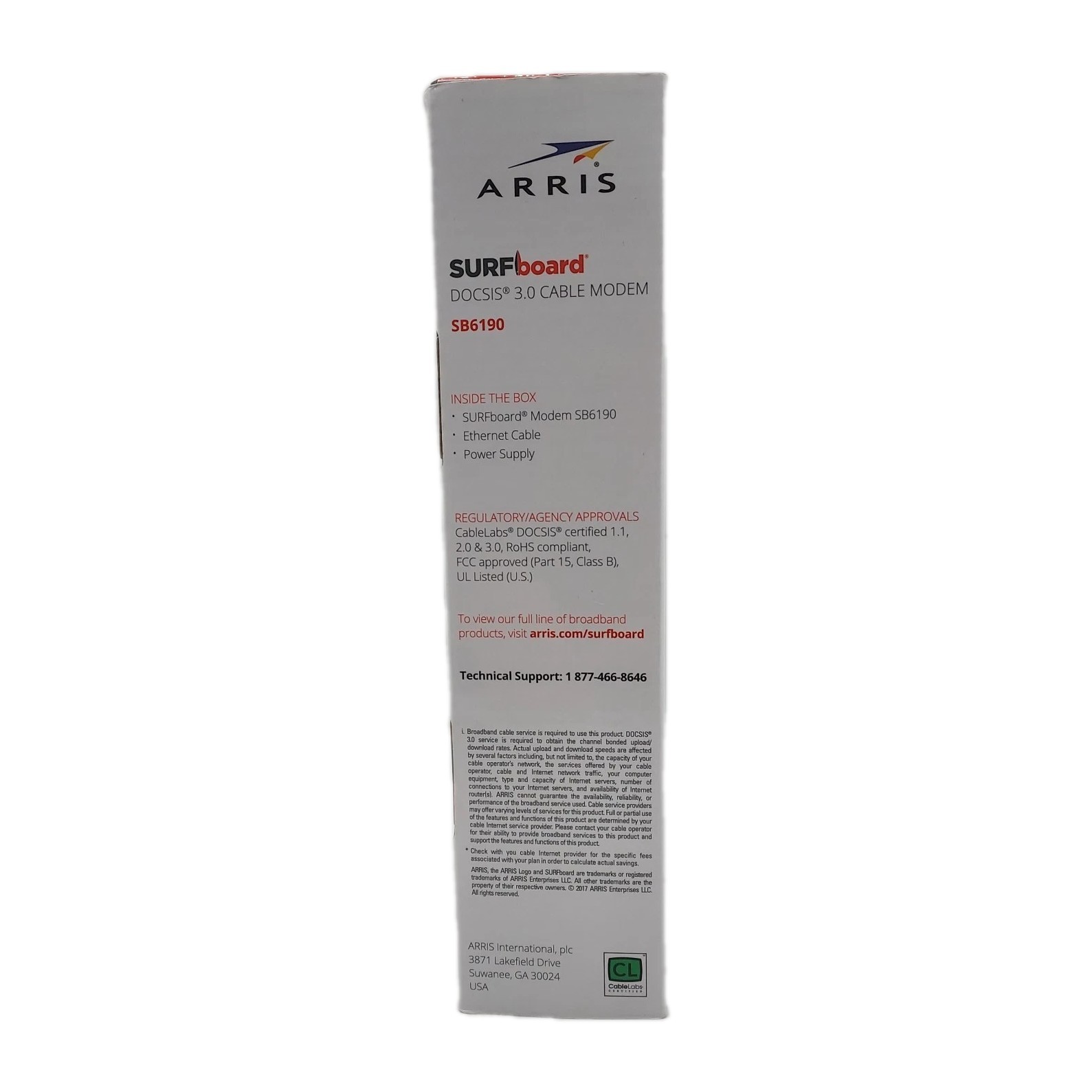 Arris Surfboard 3.0 Cable Modem SB6190 32 x 8 White Modem New Open Box