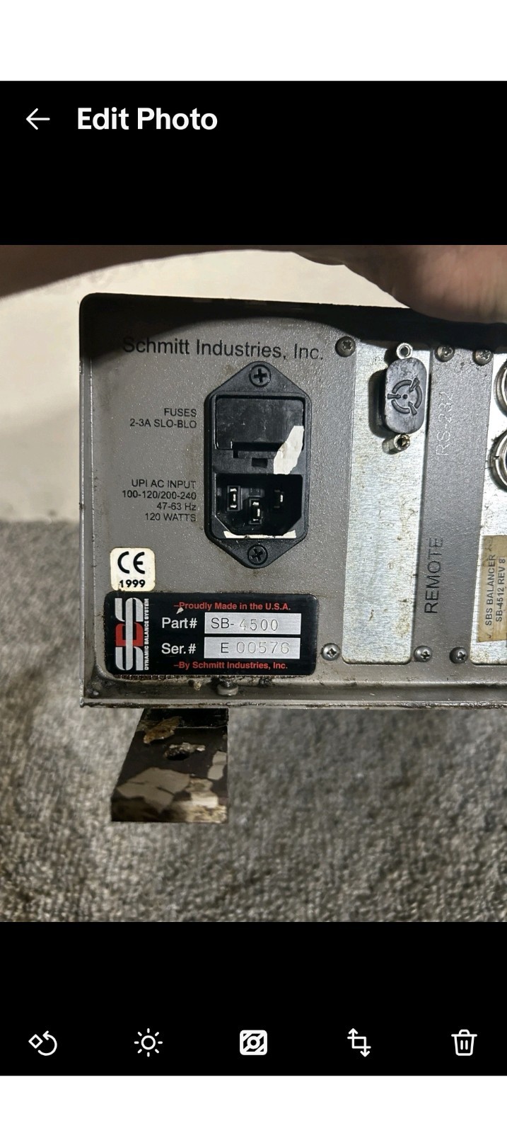 SBS Dynamic Balance System Sb-4500 Digital controller, Sensor And Slot 1 cable