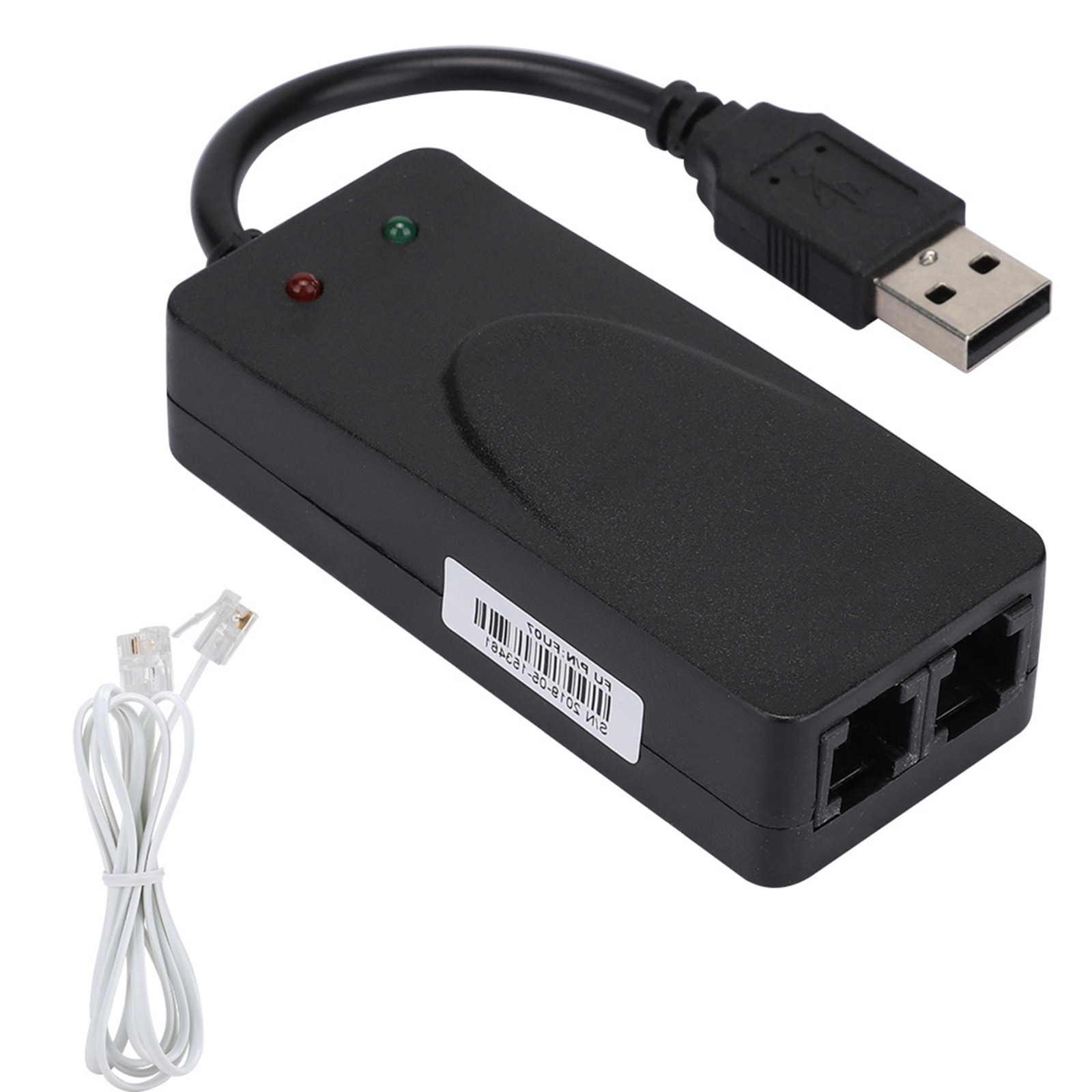 Fax Modem Dual Port USB2.0 56K External Modem Driver For 7/ 8/ 10/