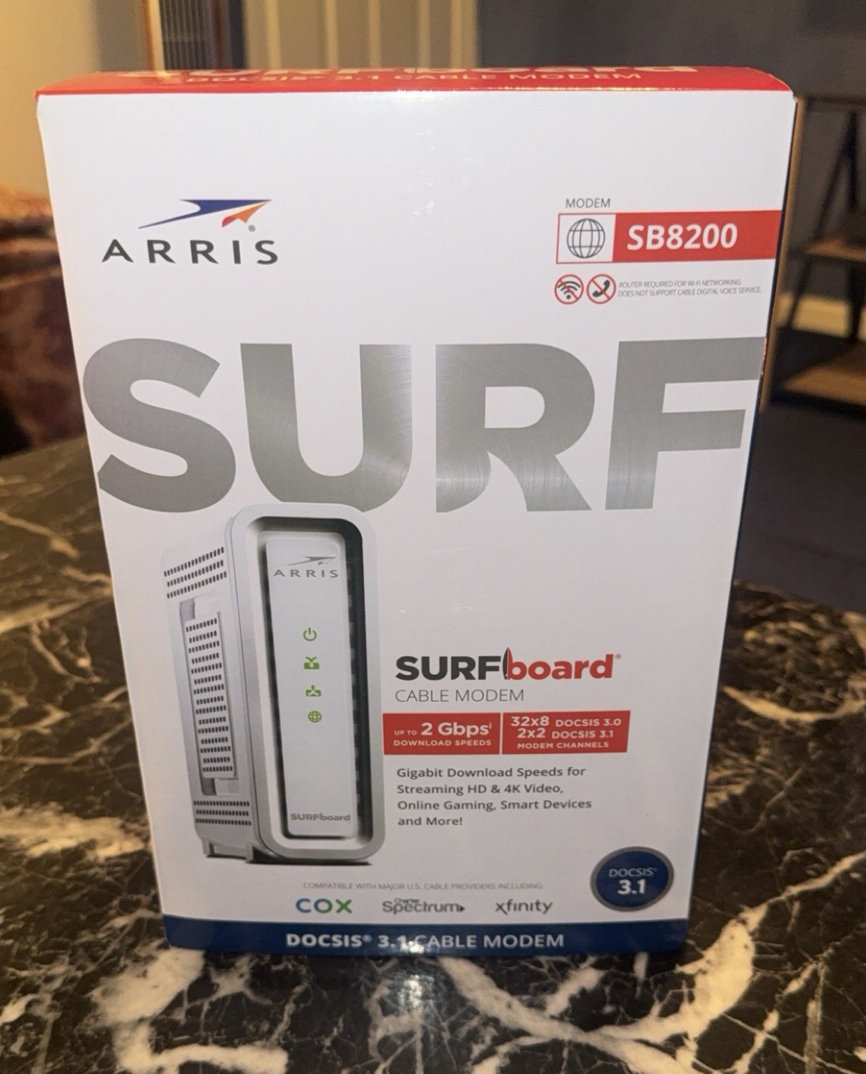 ARRIS SB8200 Surfboard DOCSIS 3.1 Cable Modem – Open Box