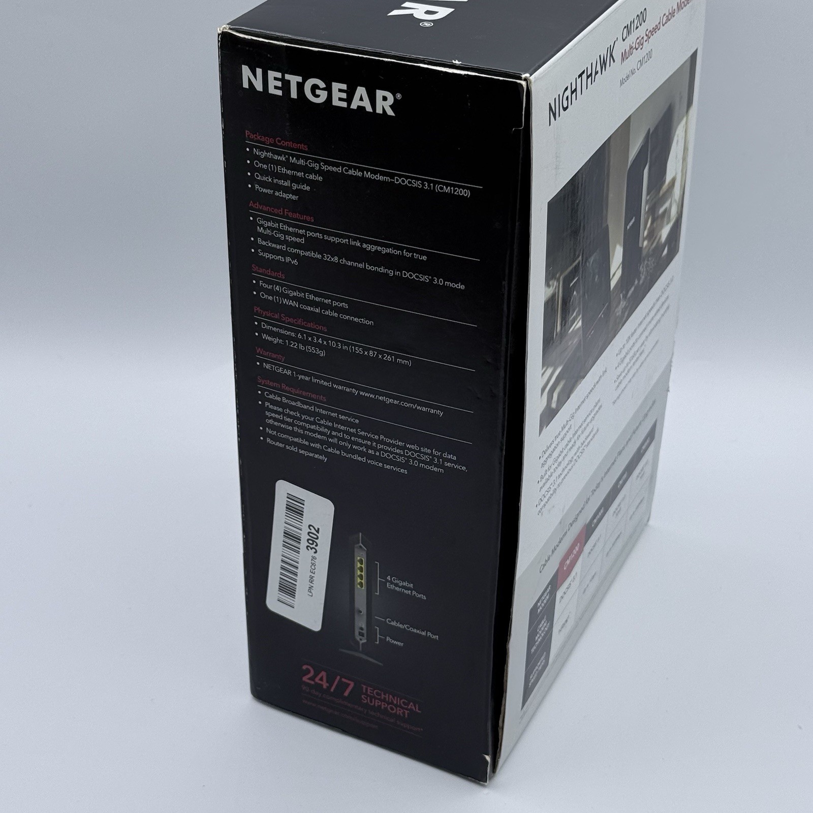 NETGEAR Nighthawk CM1200 DOCSIS 3.1 Multi-Gig Internet Speed Cable Modem