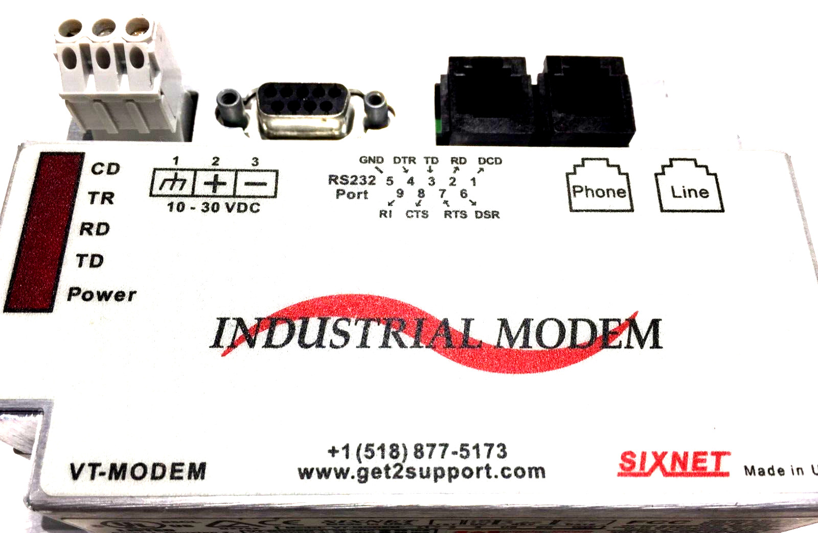 NEW SIXNET VT-MODEM -1 INDUSTRIAL MODEM HAZ LOCATIONS CLASS-1 DIV2 GRPS ABCD