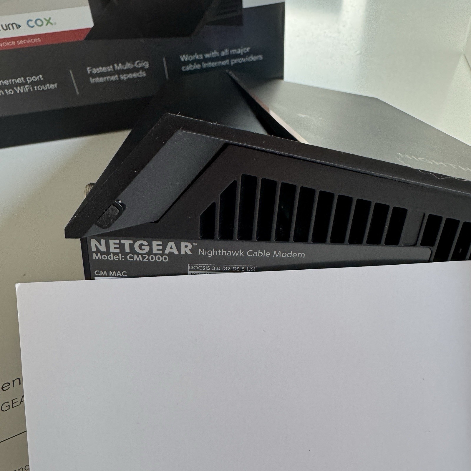 Netgear Nighthawk CM2000 2.5Gbps DOCSIS 3.1 Cable Modem – Fast! Xfinity Spectrum