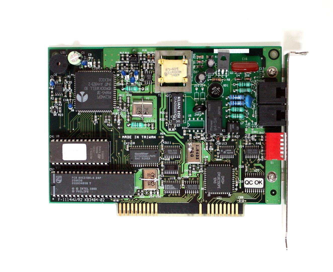 ISA MODEM F-1114HV/R2, PCFM7500, 309409-002