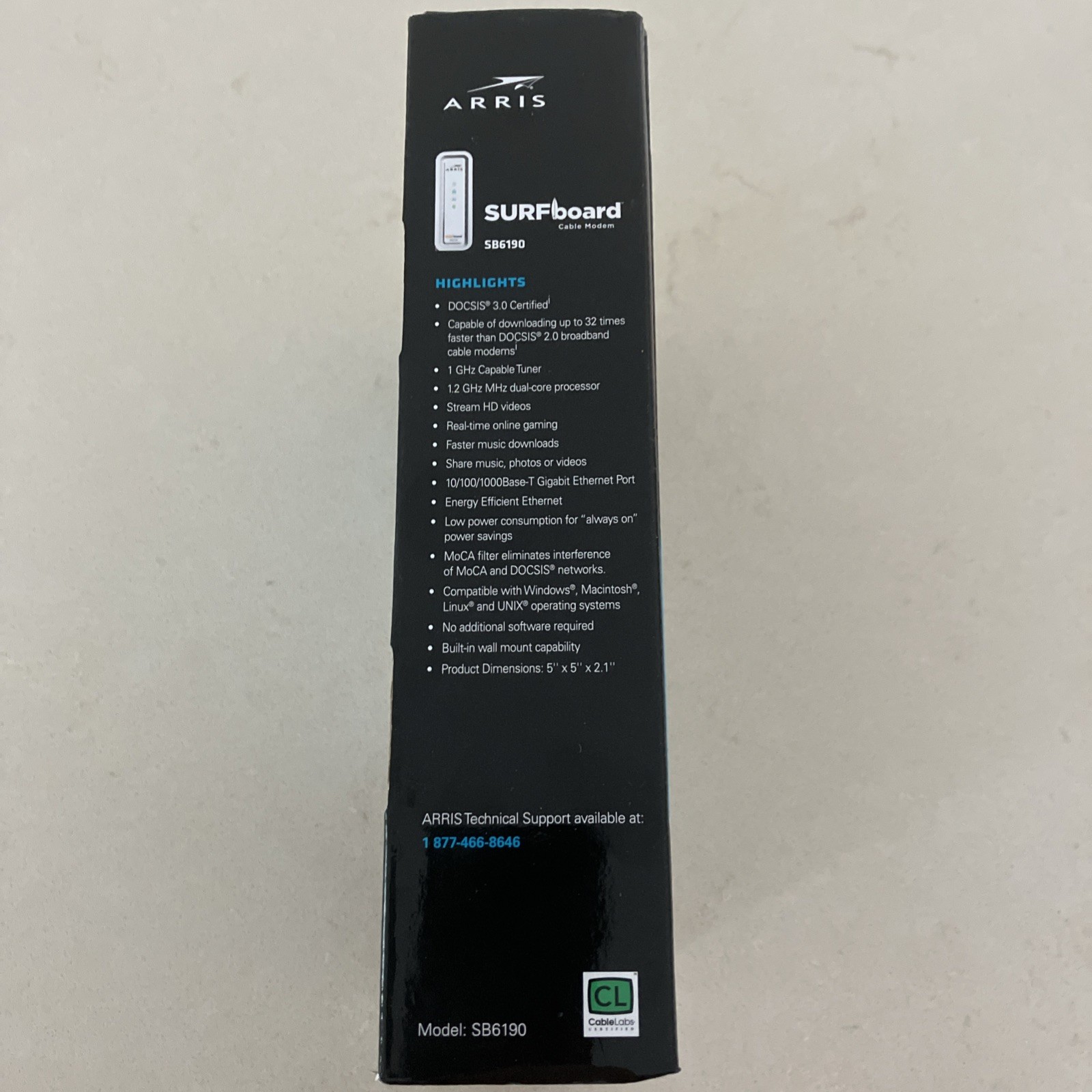 ARRIS SURFboard DOCSIS 3.0 Cable Modem – SB6190