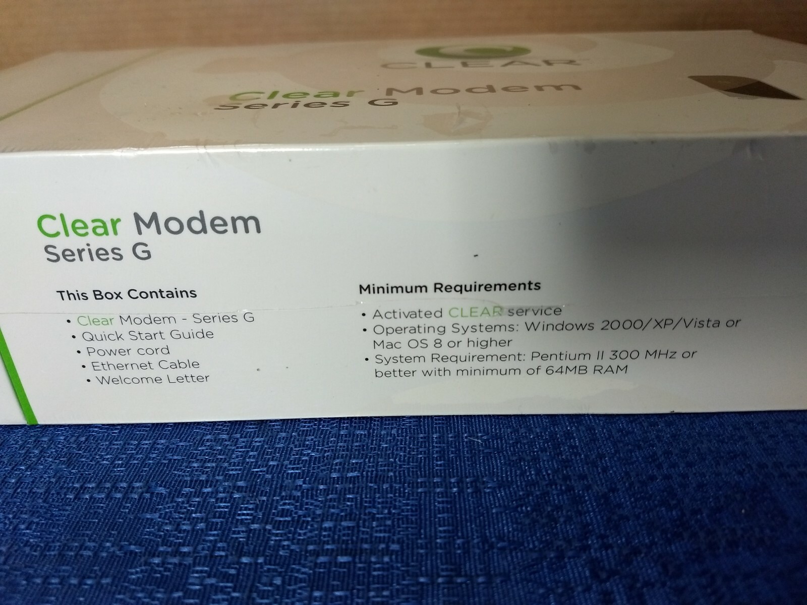 CLEAR Wireless 4G Modem Series G Home Modem