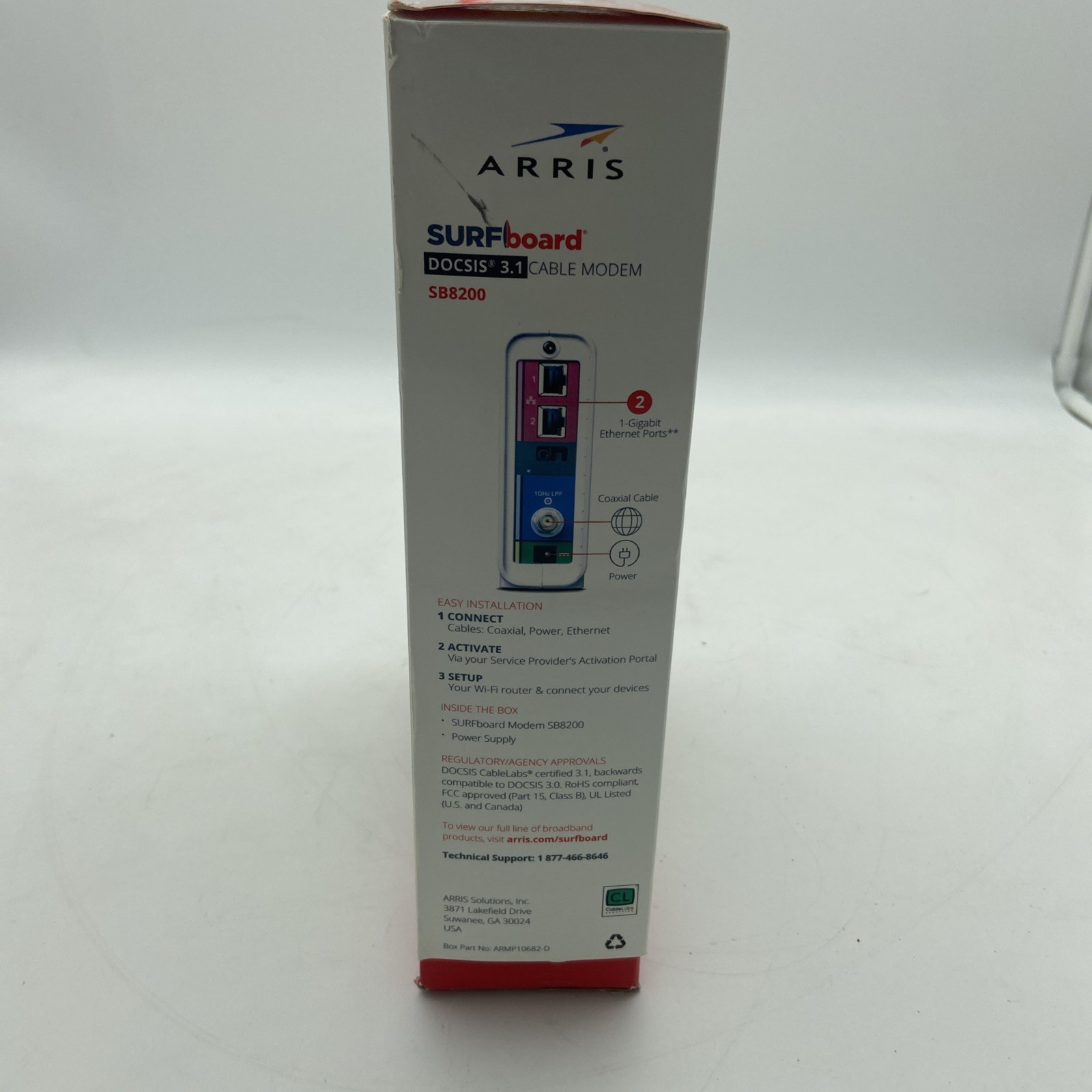 ARRIS SURFboard SB8200 DOCSIS 3.1 10 Gbps Cable Modem NEW open box