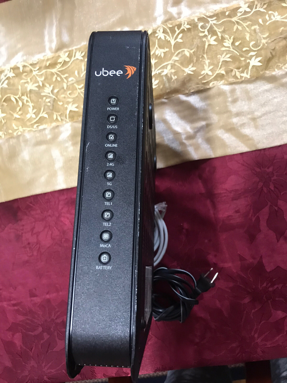 Ubee | DVW32CB | Advanced Wireless Voice Gateway Modem & Router W/O Power Adapt