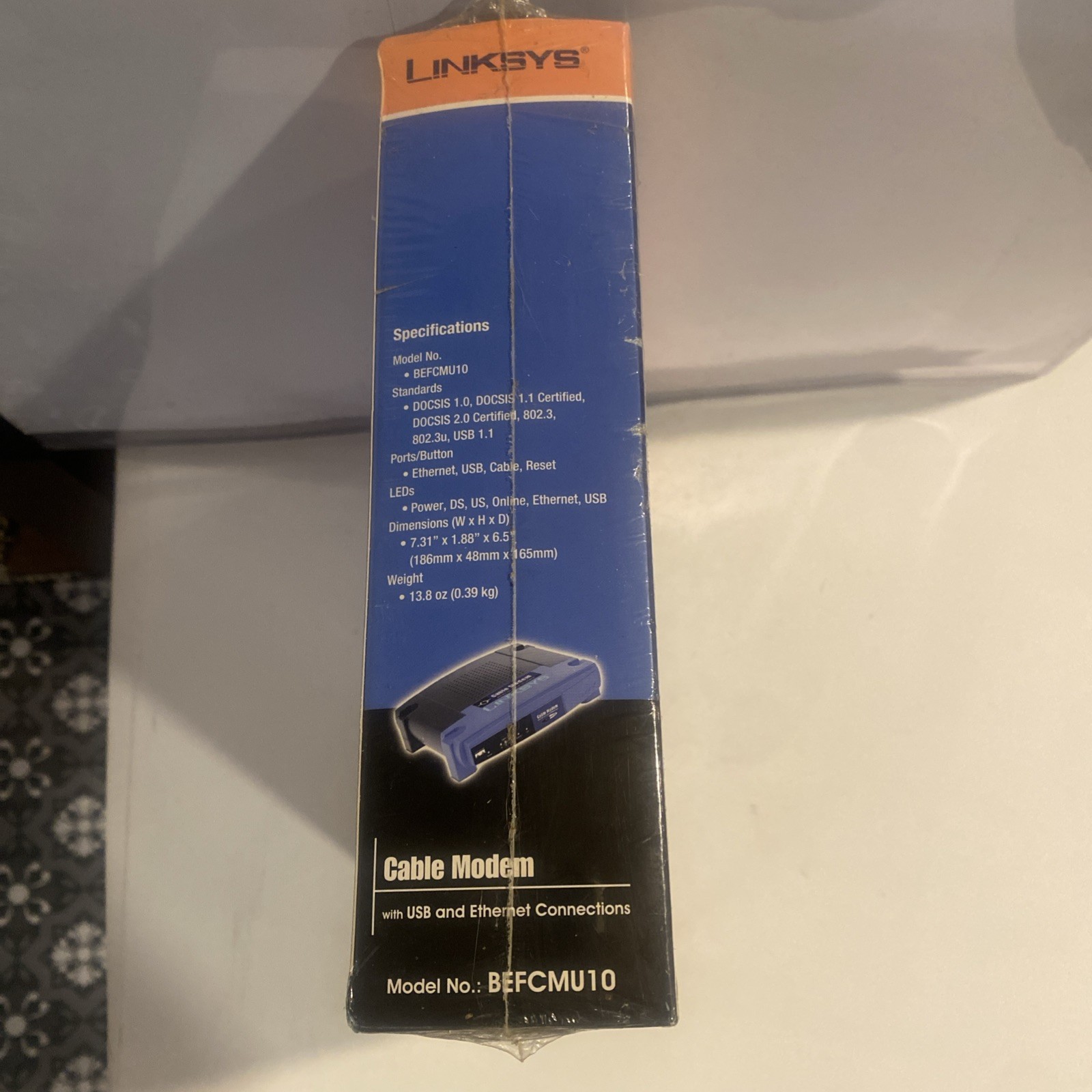 Linksys Cable Modem BEFCMU10 42.88 Mbps New Sealed Box