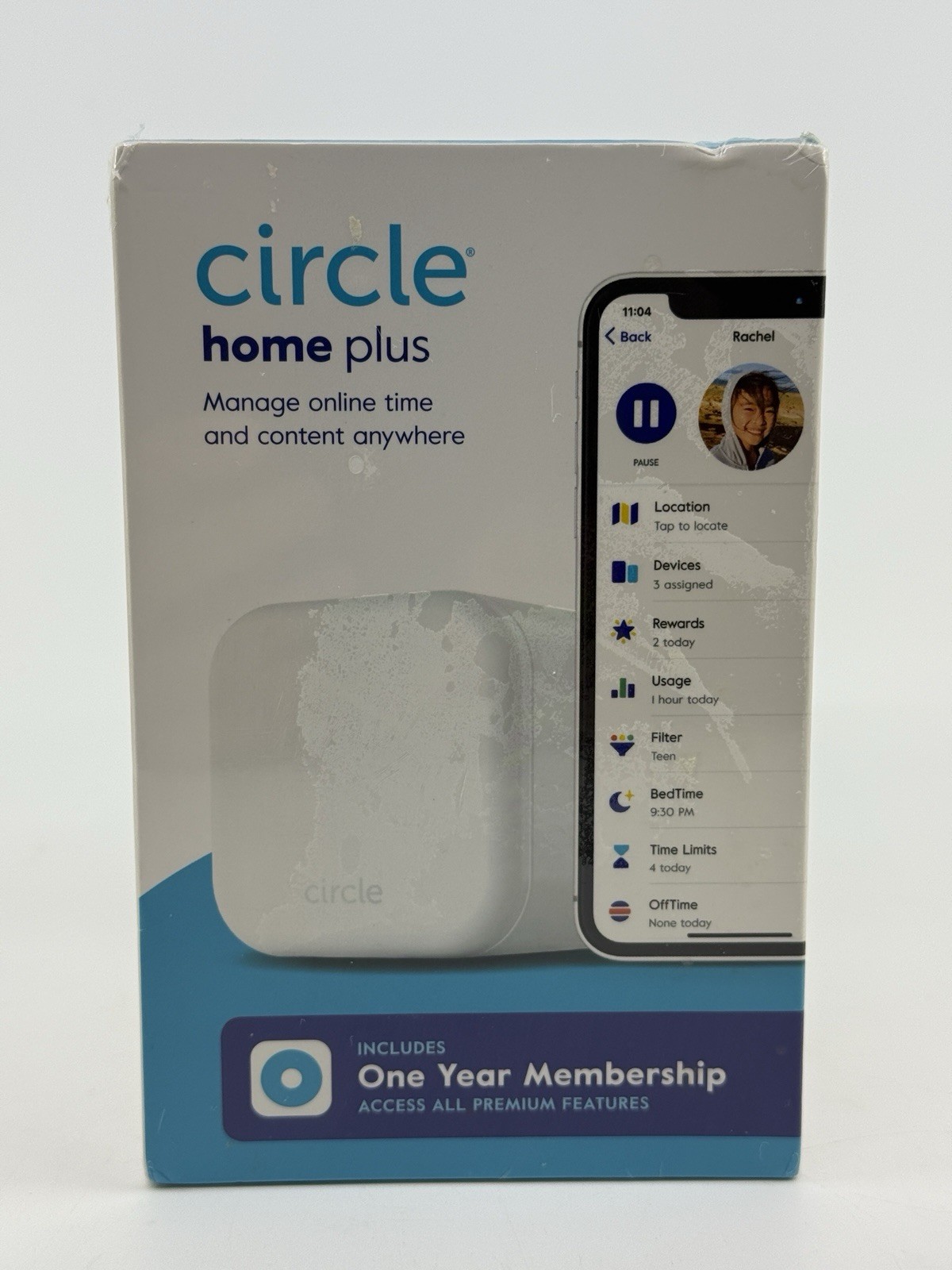 CIRCLE HOME PLUS PARENTAL CONTROL HUB DEVICE SLVH2 MANAGE ONLINE TIME ANYWHERE