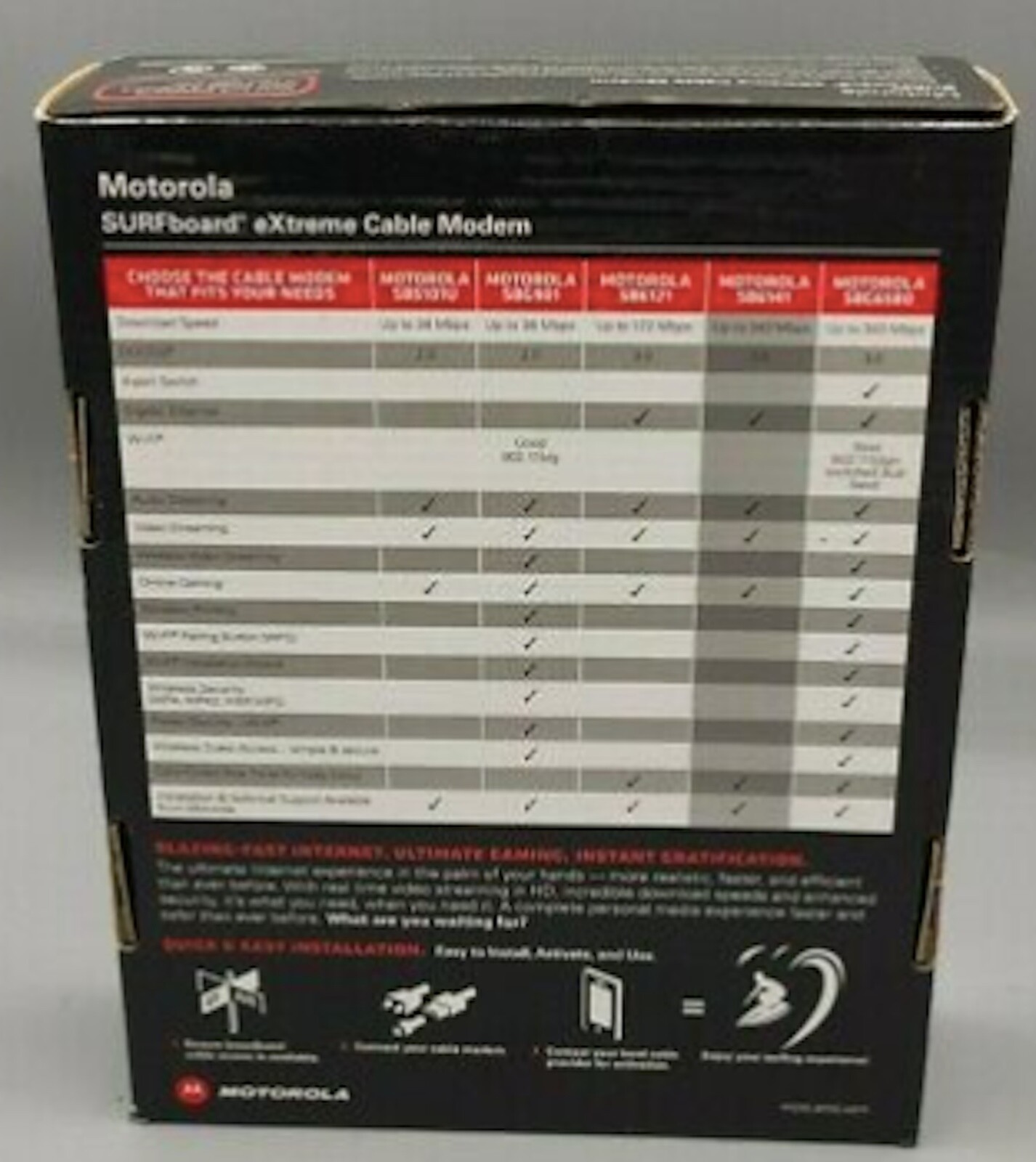 Motorola SURFboard SB6141 (581902-022-00) Extreme Cable Modem NIB 3.0 DOCSIS
