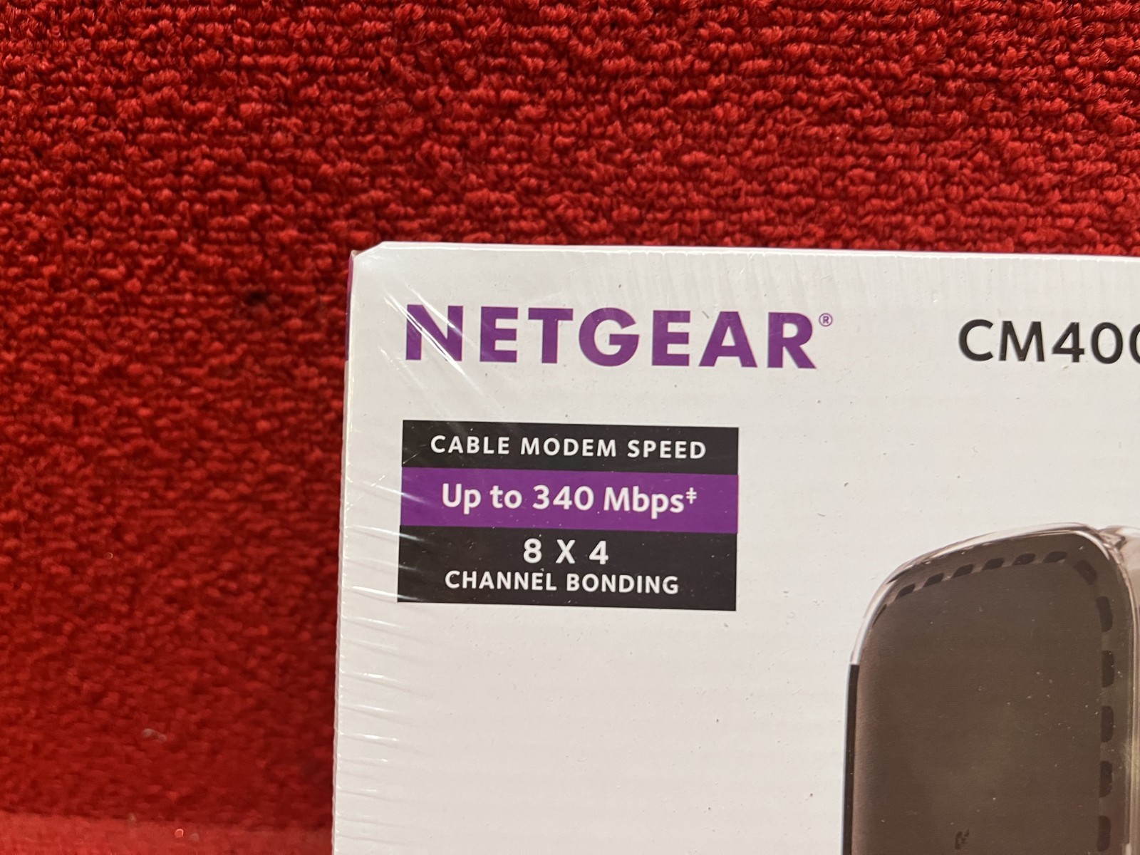 NIB Sealed NETGEAR High Speed Cable Modem DOCSIS 3.0 340MBPS #CM400 Good Cond