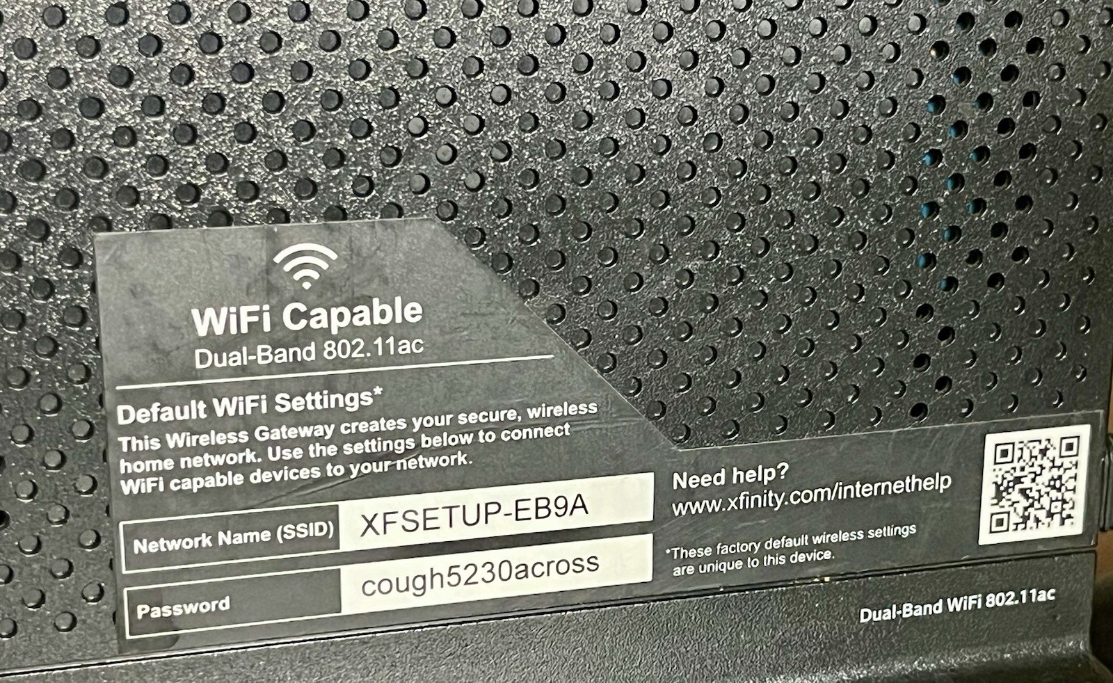 Xfinity Arris TG1682G Dual Band Wireless 802.11ac Router With Power Cord Works