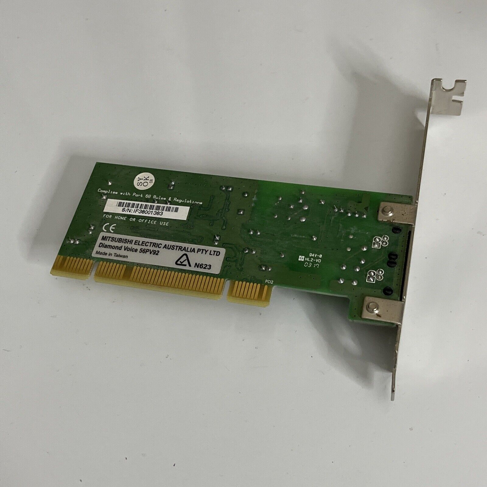 Mitsubishi Diamond Voice 56PV92 56Kbps Fax Modem PCI Internal Adapter
