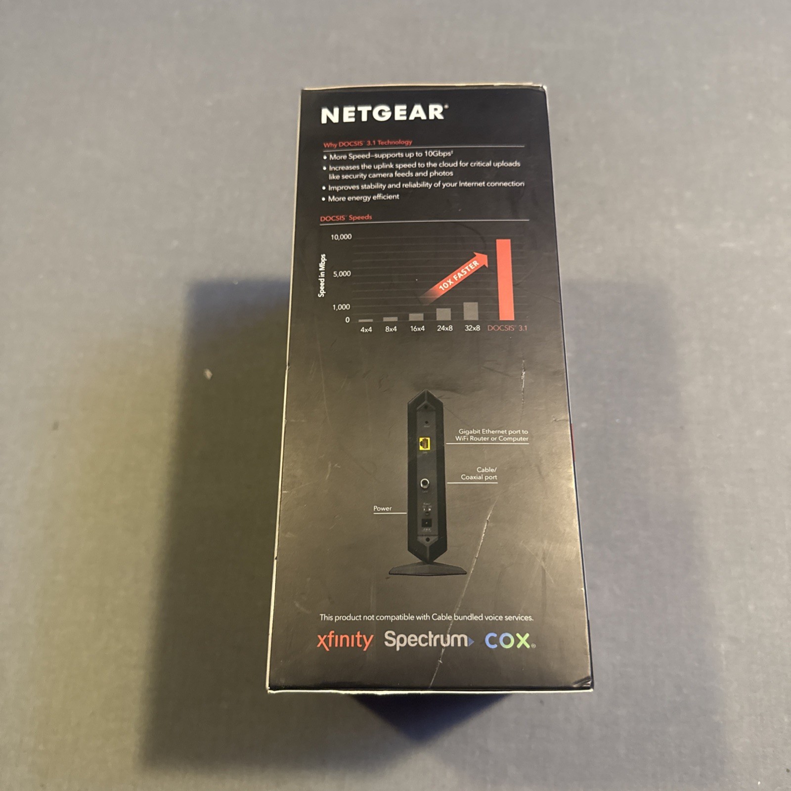 NETGEAR CM1000 Wired-Ethernet (RJ-45) Cable – CM1000100NAS (Black)