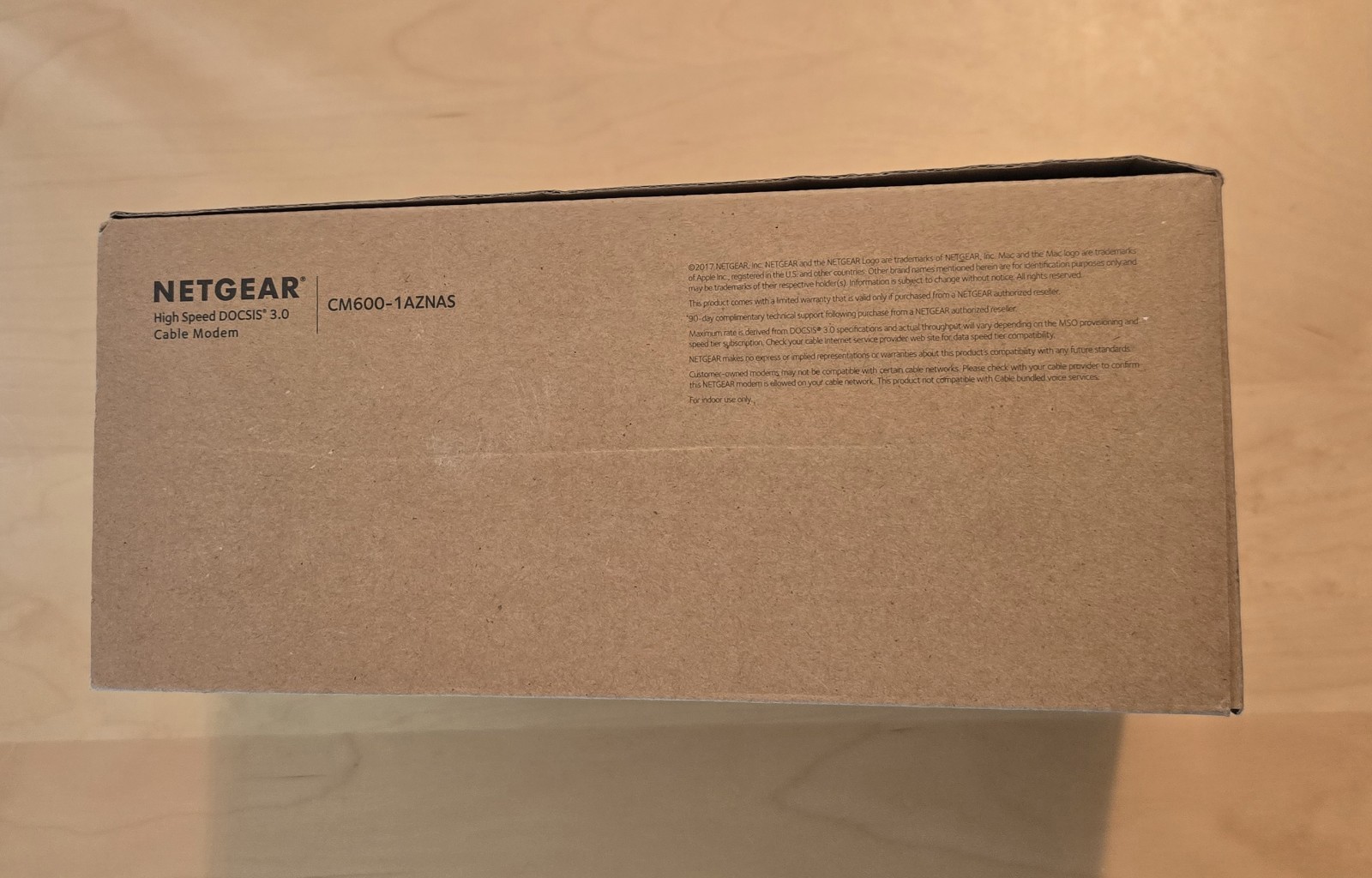 NETGEAR CM600-1AZNAS DOCSIS 3.0 Cable Modem High Speed 960Mbps