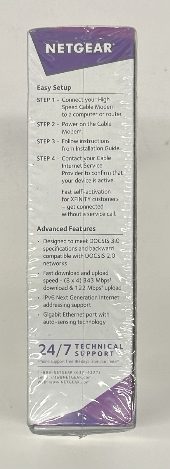 Netgear DOCSIS 30 (CM400-100NAS) 340 Mbps