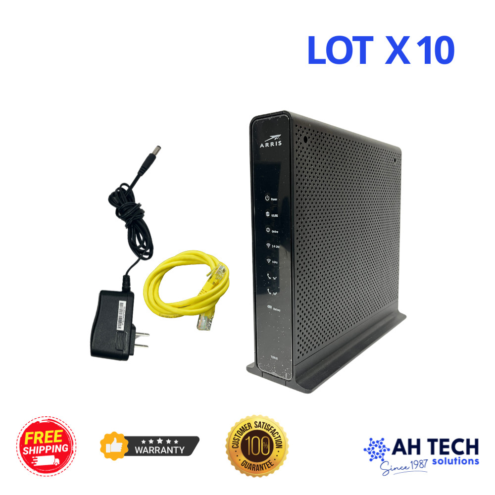 Lot X10 Arris TG1682G XB3 Dual-Band WiFi Telephony Cable Modem – Free Shipping