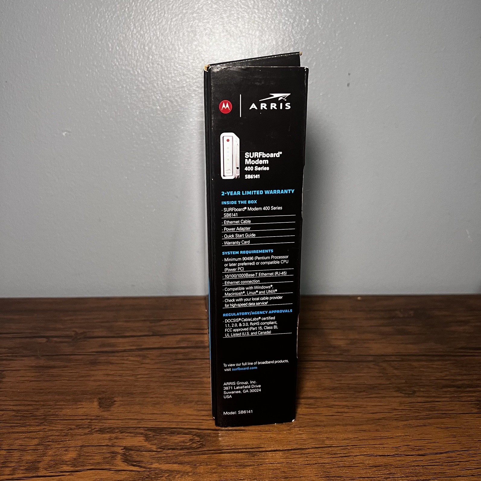 Motorola ARRIS Surfboard SB6141 DOCSIS 3.0 Cable Modem No charger