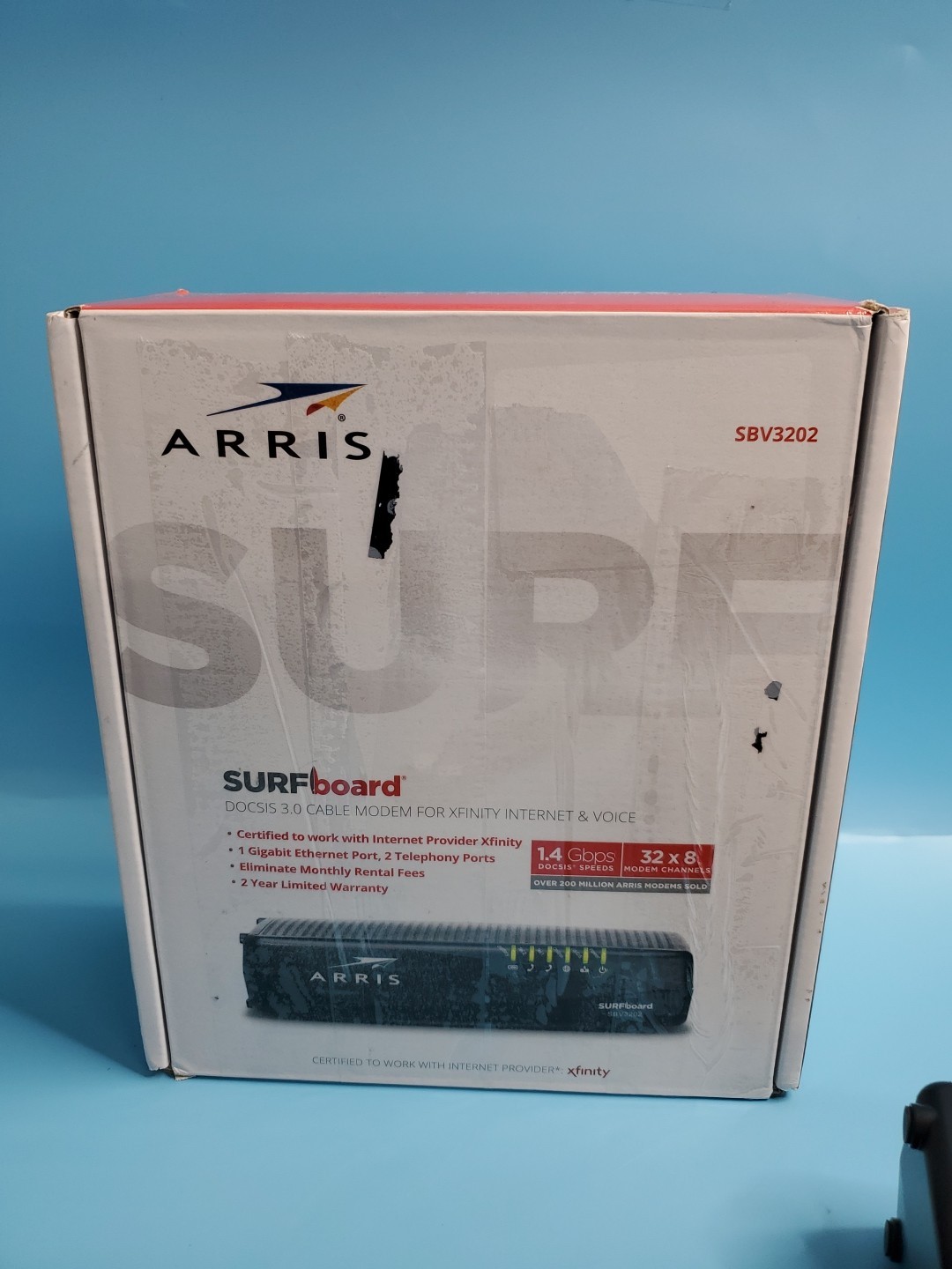 ARRIS SURFboard SBV3202 DOCSIS 3.0 Cable Modem Comcast Xfinity Internet & Voice