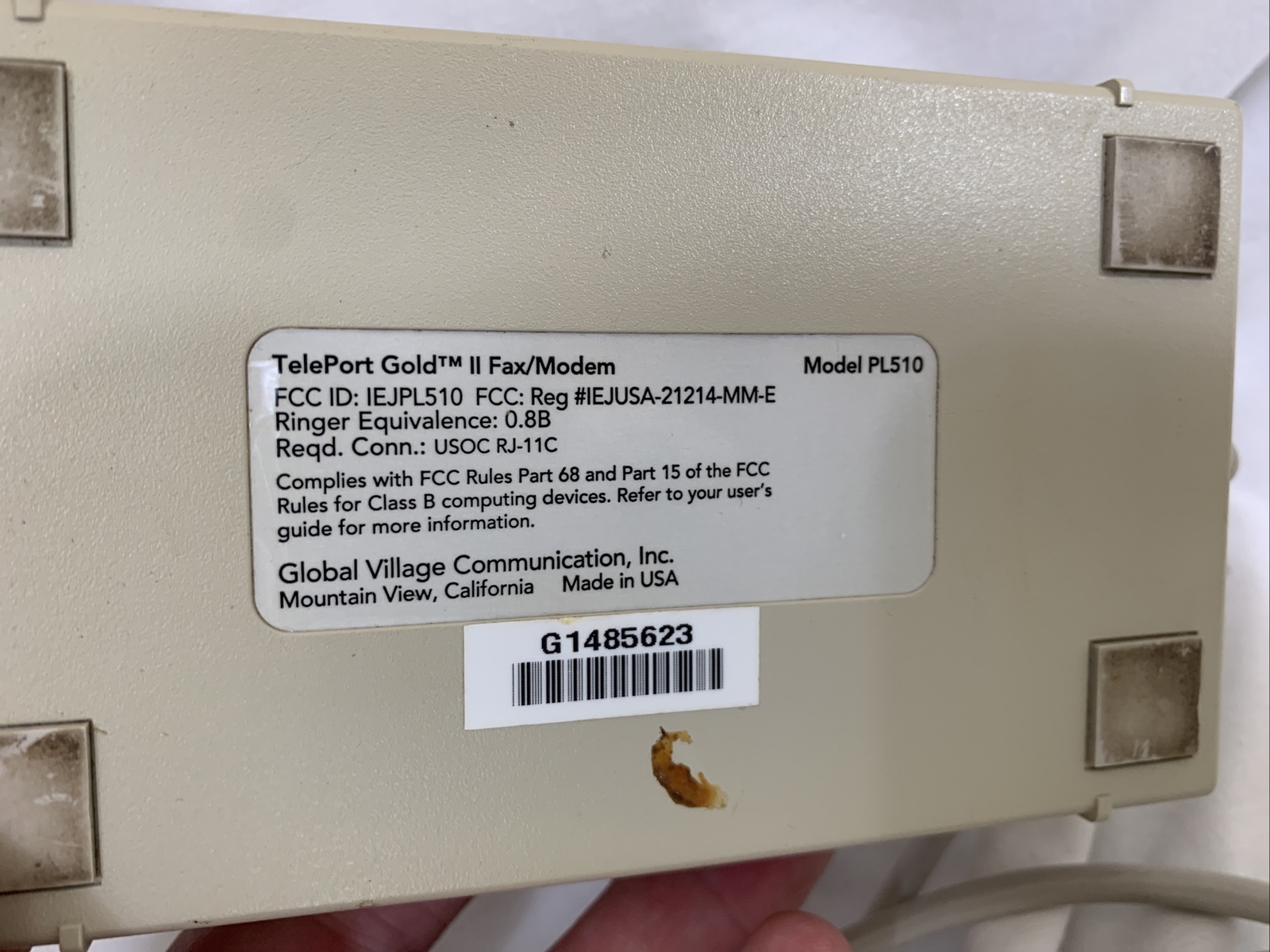 Global Village Teleport Gold II PL510P modem
