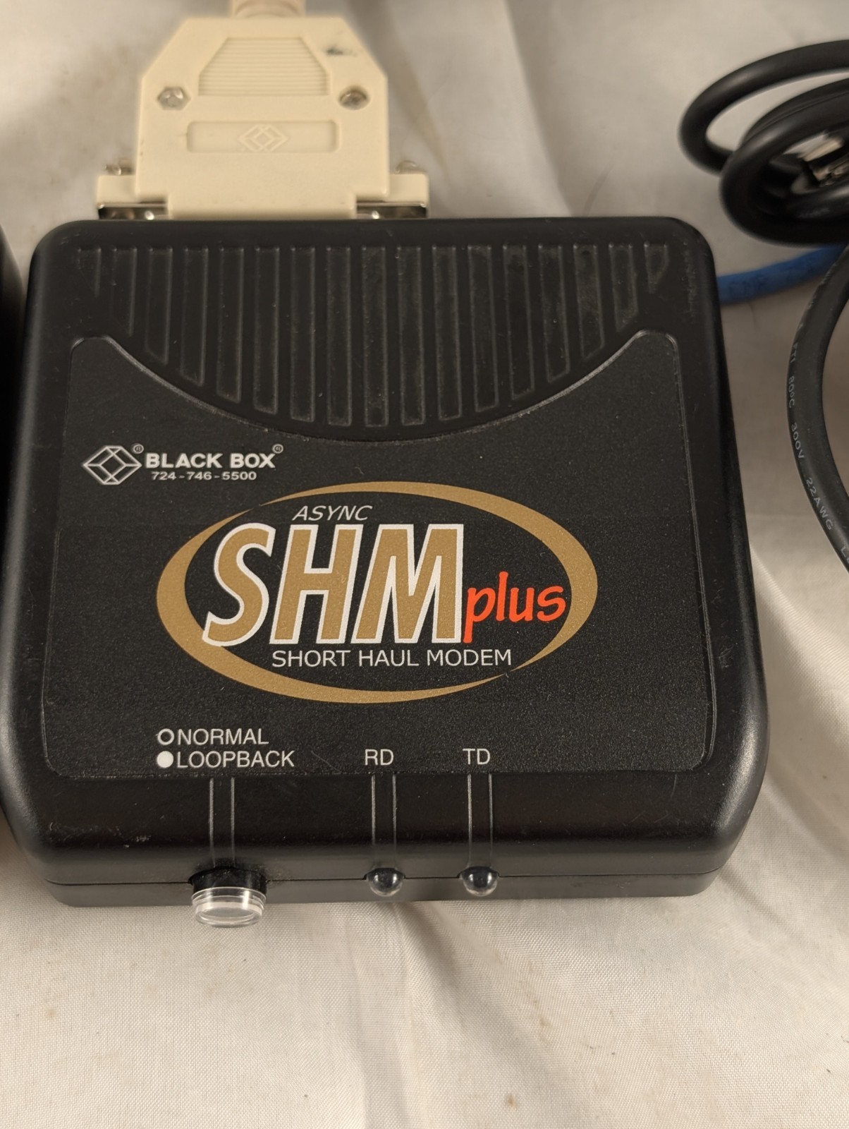 Lot of Two (2) Black Box ME800A-PLUS-R2 Short Haul Modems & 1x Power Supply