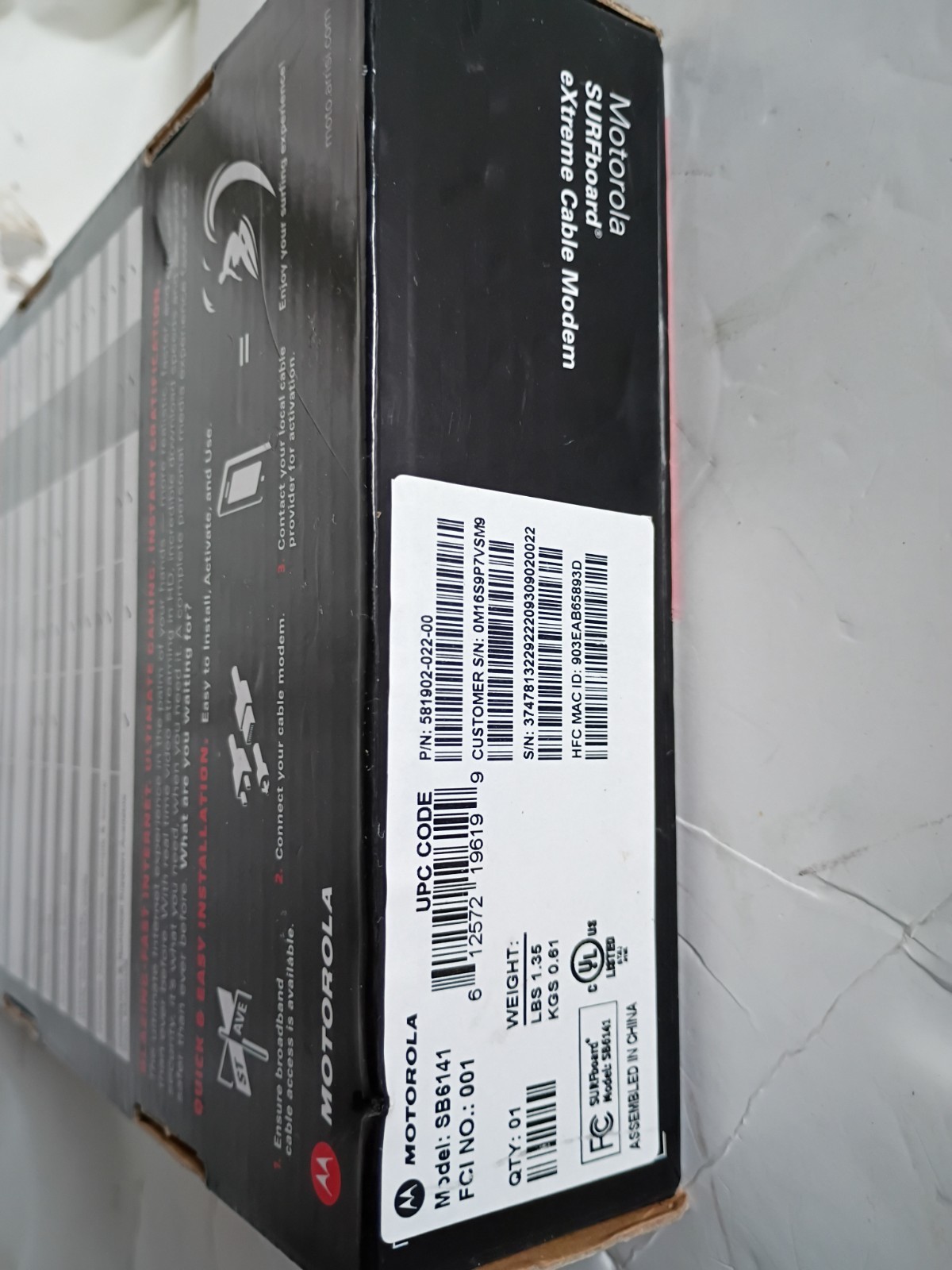Open Box Motorola ARRIS SURFboard SB6141 DOCSIS 3.0 Cable Modem