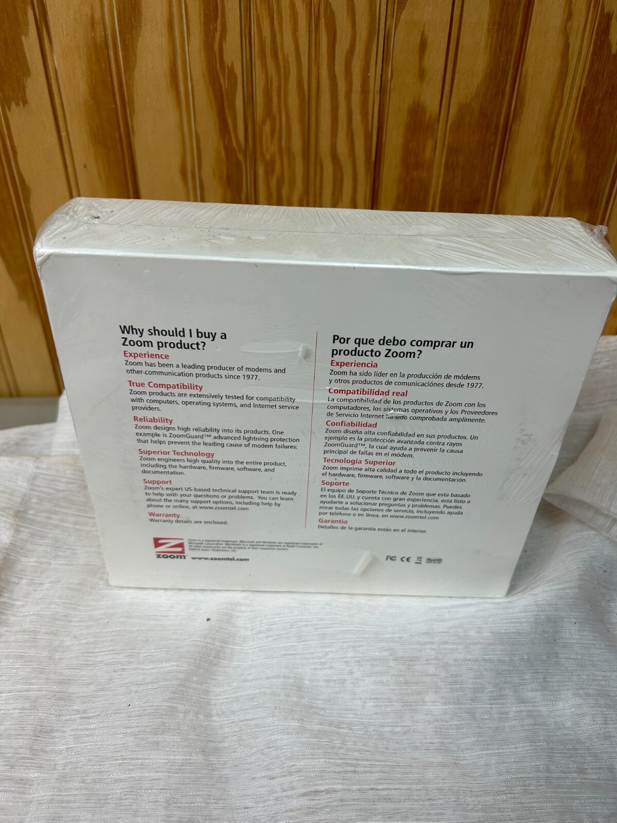 Sealed Zoom X5 DSL 2/2+ 4-Port Ethernet Modem Model 5654 Gateway Router
