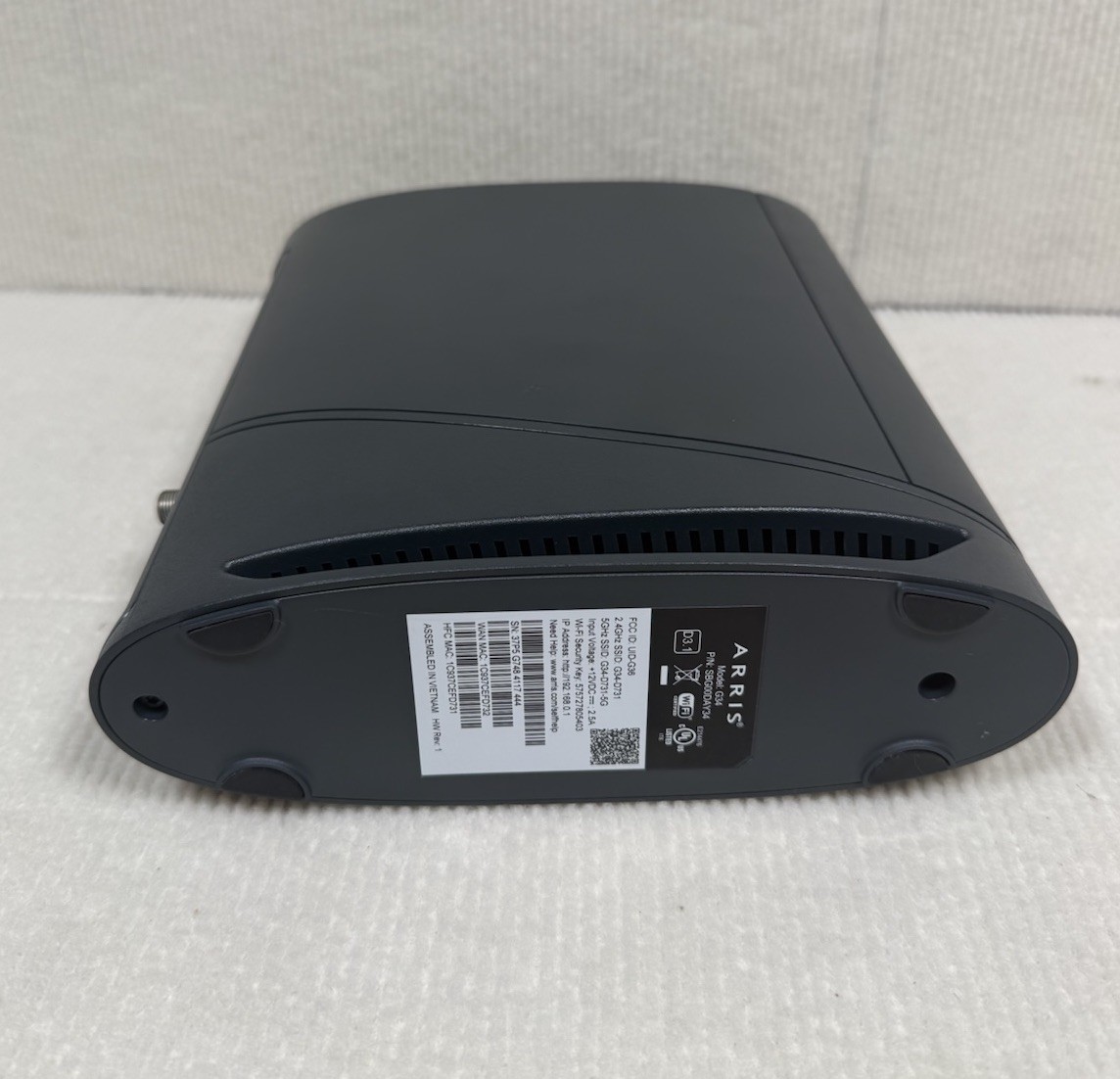 Arris Model G34 Cable Modem/ Router –Dual Band