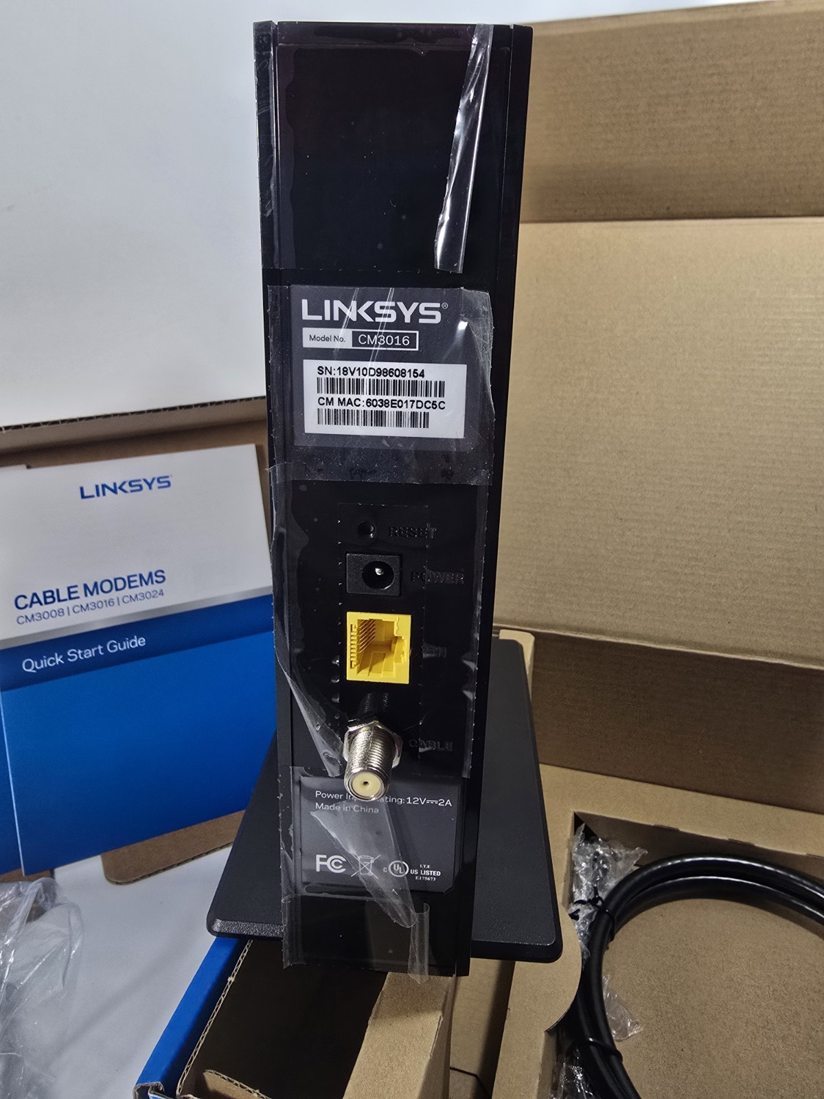 Linksys DOCSIS 3 16×4 Cable Modem (CM3016) Xfinity Spectrum New Open Box