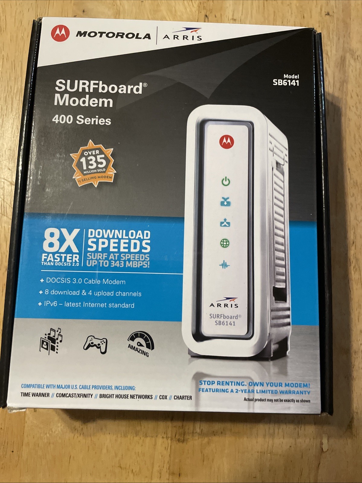 New ARRIS SURFboard SB6141 Docsis 3.0 Cable Modem 400 Series